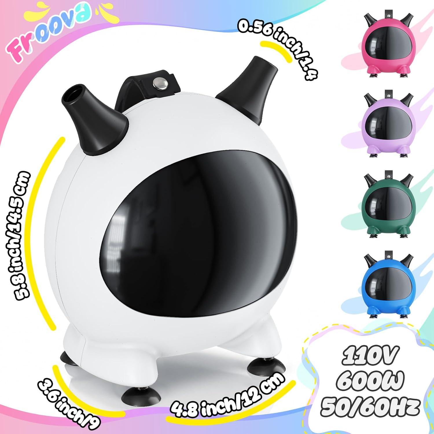 Bomba de Globo Eléctrica Froova 600W Doble Boquilla 110V