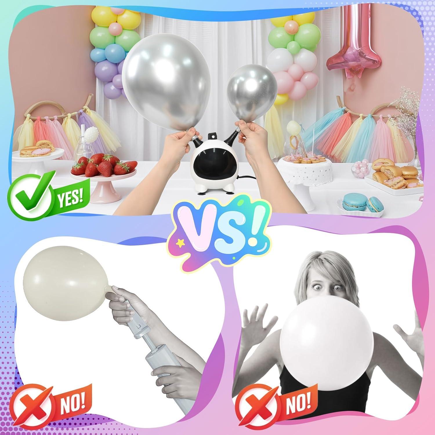 Bomba de Globo Eléctrica Froova 600W Doble Boquilla 110V