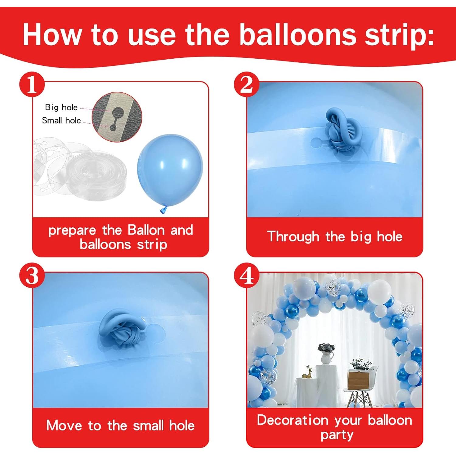 Set 4 Bombas de Globo Inflador Manual Janef - Colores Variados