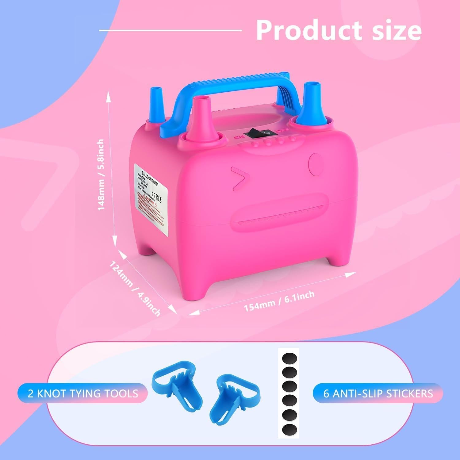 Bomba de Globo Eléctrica OWill CQB-A 600W Doble Boquilla