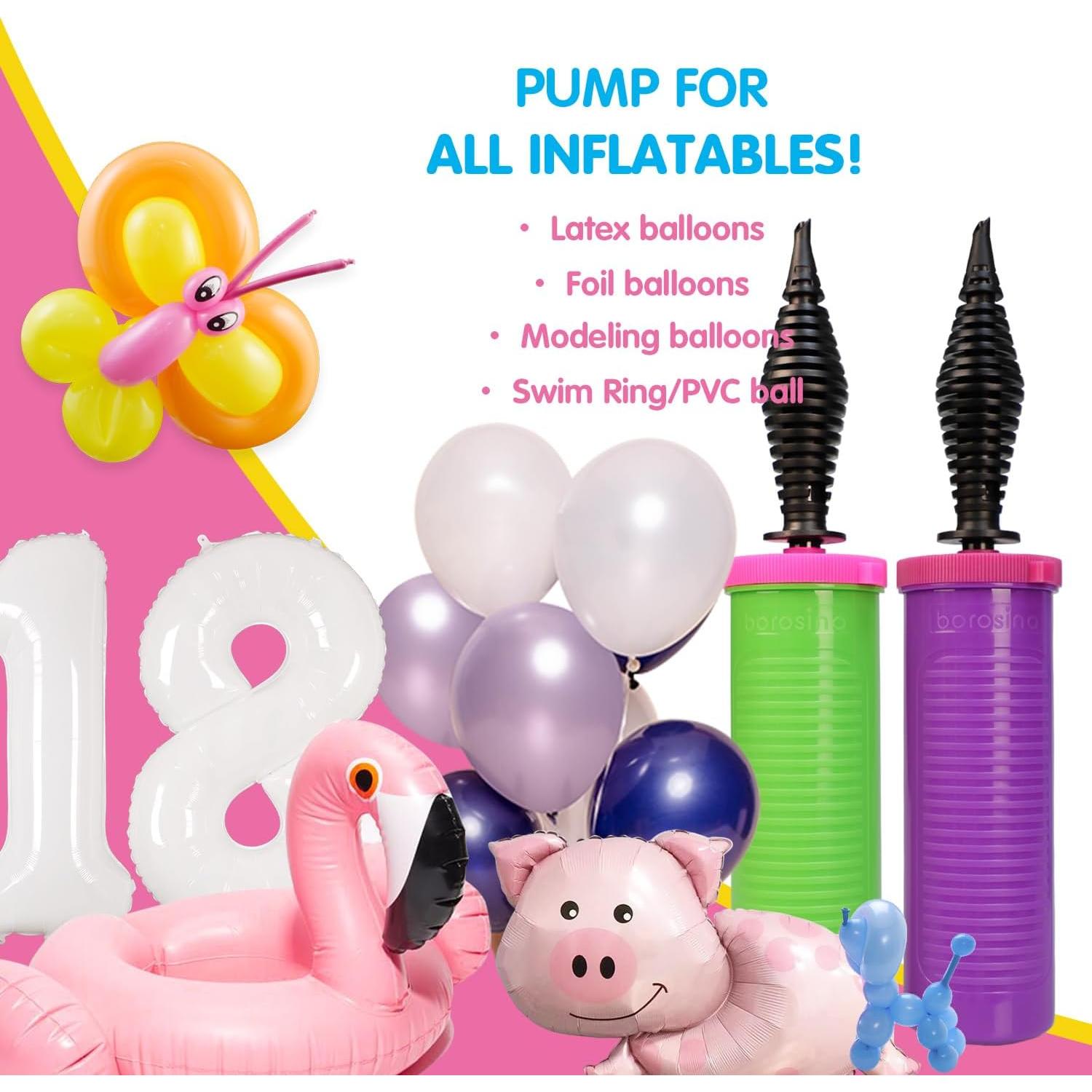 Bomba de globo manual Borosino B112N-2, paquete de 2