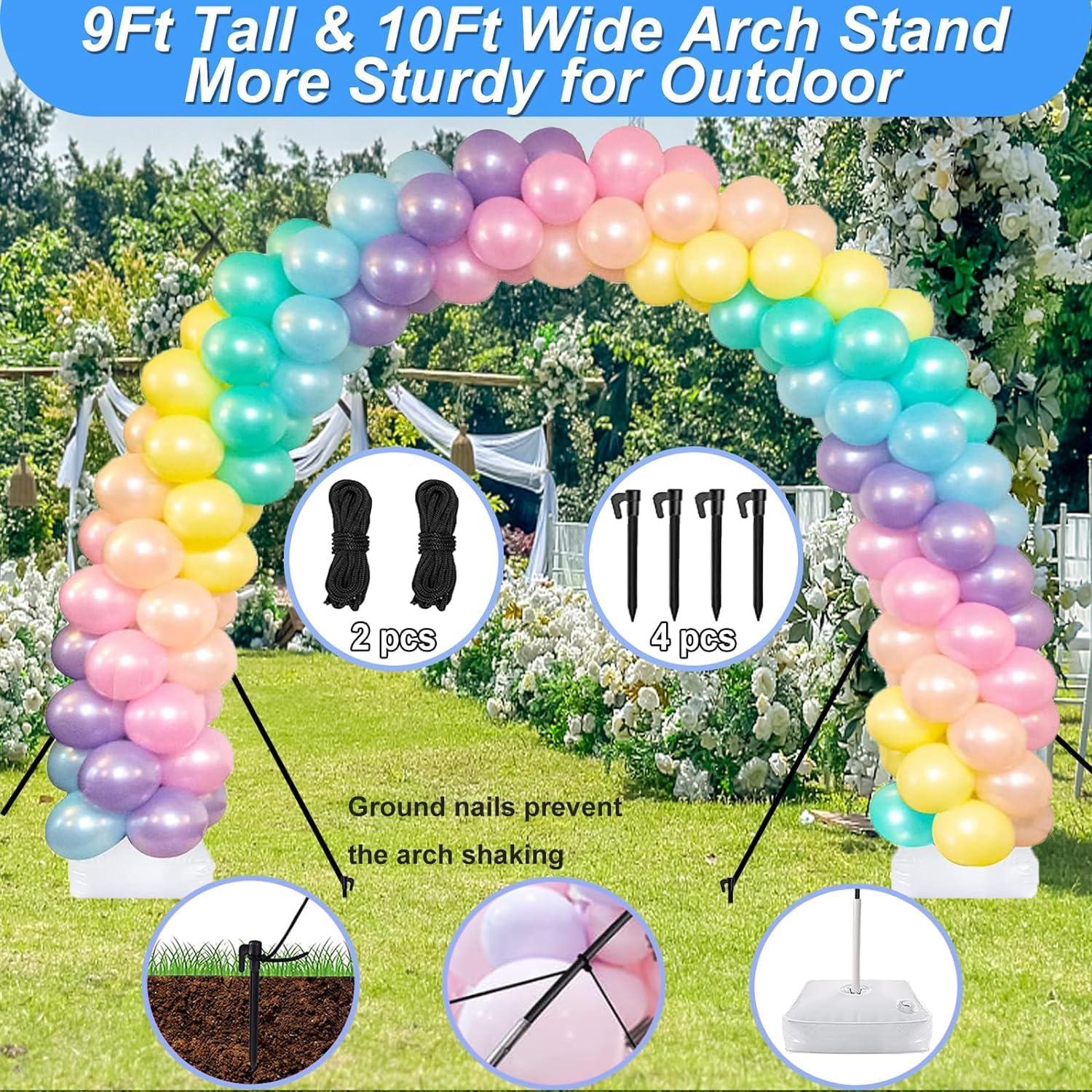 Kit de Arco de Globos iRabey con Bomba Eléctrica 3.05x2.74m