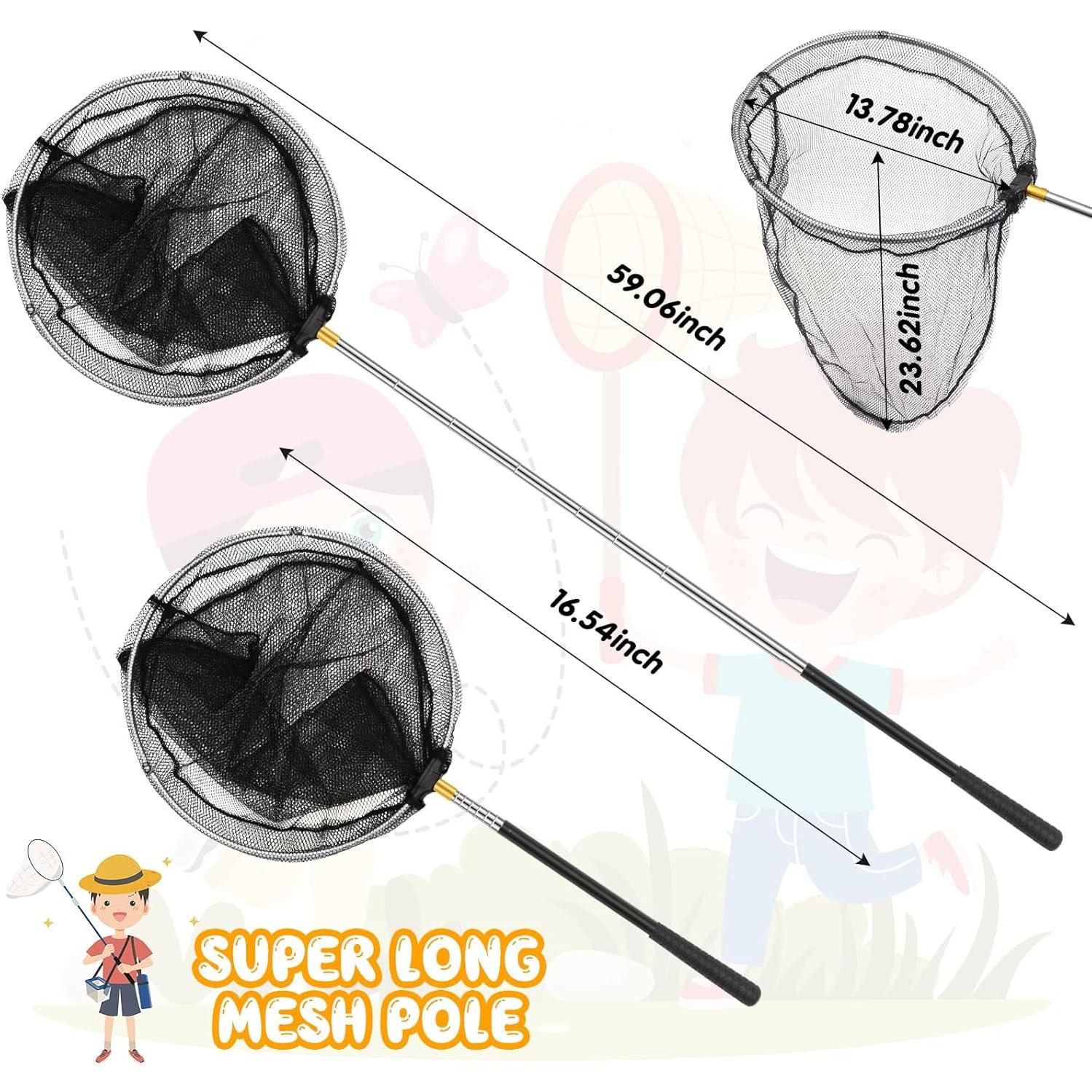 Red de Insectos Deekin 3 Pcs Mango Telescópico 42-150 cm