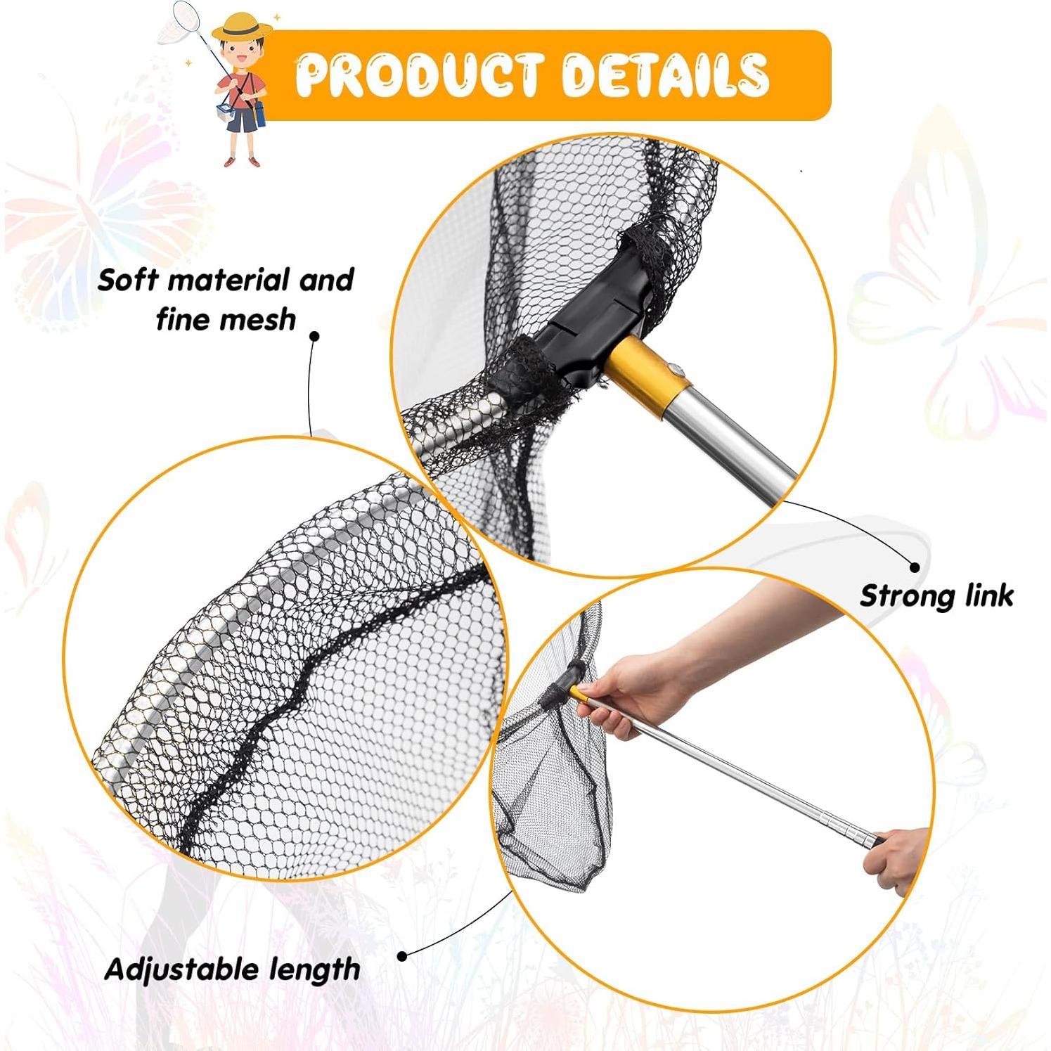 Red de Insectos Deekin 3 Pcs Mango Telescópico 42-150 cm