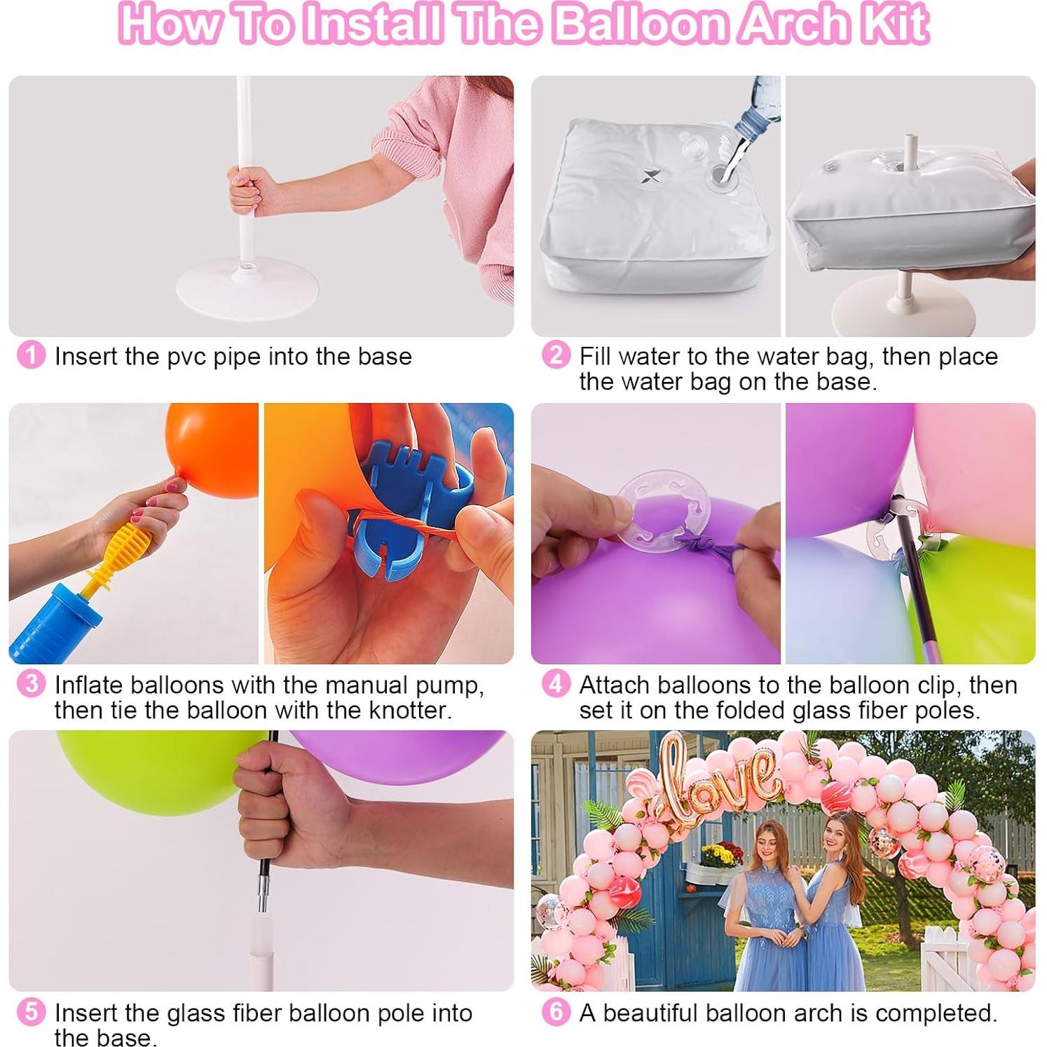 Kit de Arco de Globos Chamvis con Bomba Eléctrica 2.26m