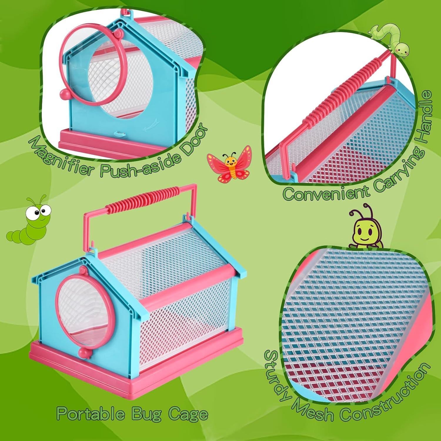 Kit de captura de insectos KESOCORAY para niños con 3 redes