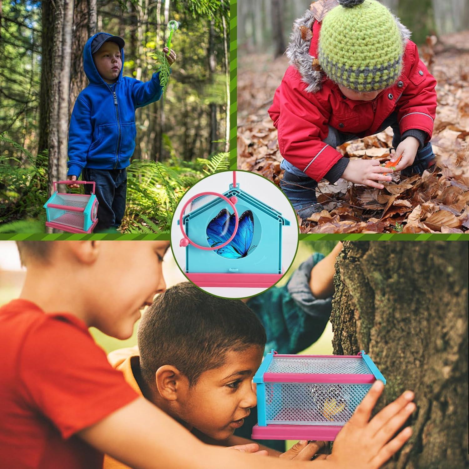 Kit de captura de insectos KESOCORAY para niños con 3 redes