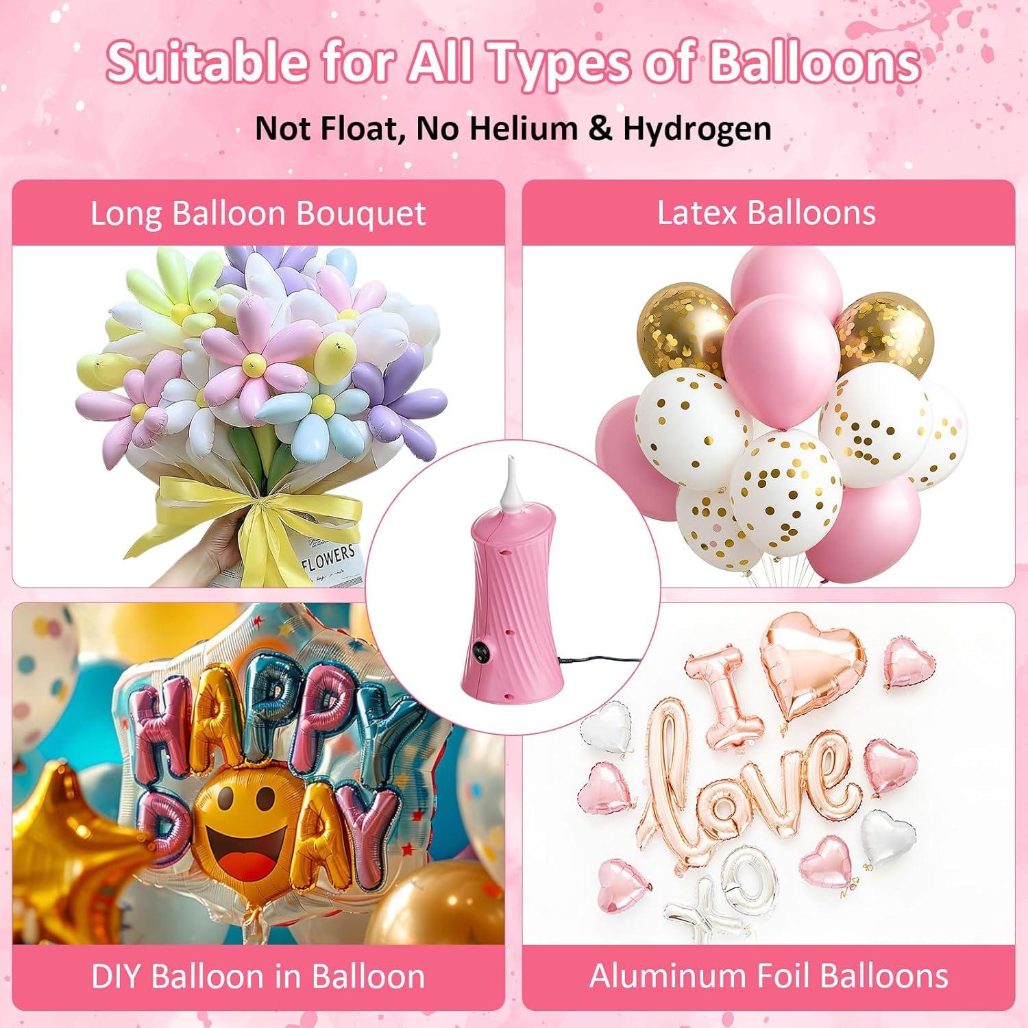 Bomba de aire eléctrica Fikowo para globos 30W portátil