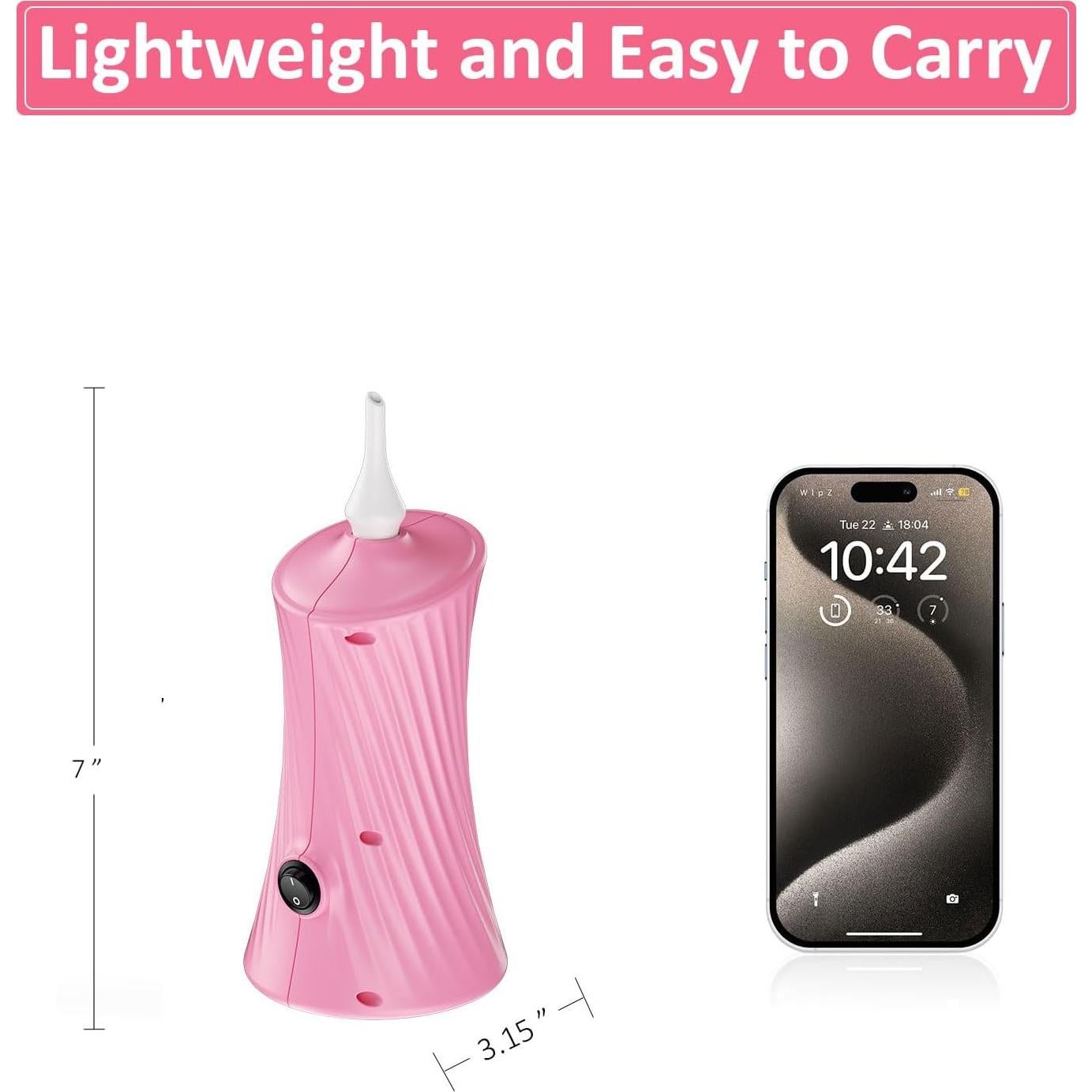 Bomba de aire eléctrica Fikowo para globos 30W portátil