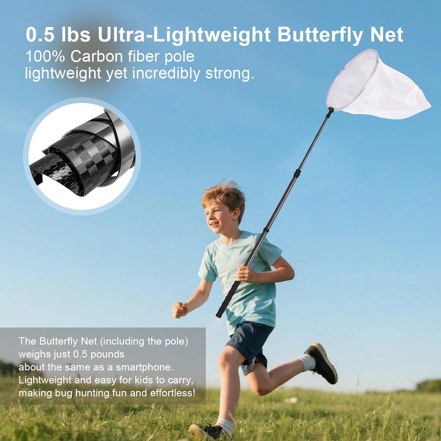 Red de Mariposas DOBEN con Polo Telescópico de Carbono 180 cm