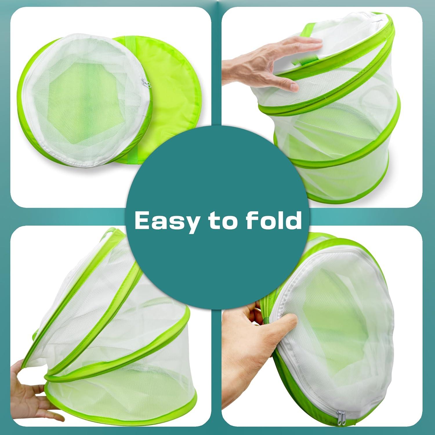 Jaula de Hábitat para Mariposas FCIHROSITCE Verde 30.48x35.56cm