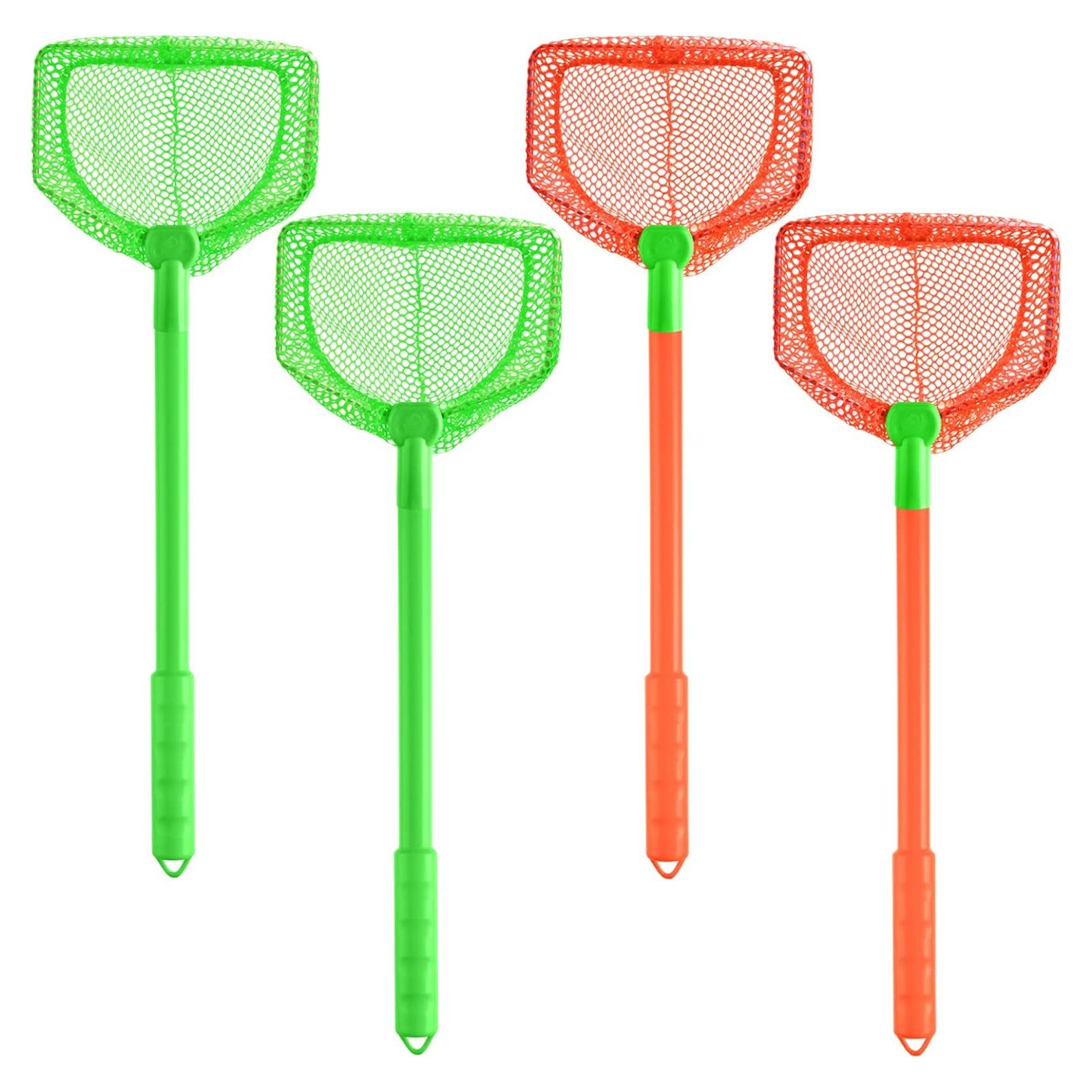 Redes de Pesca para Niños Coopay 4 Piezas Verde Naranja
