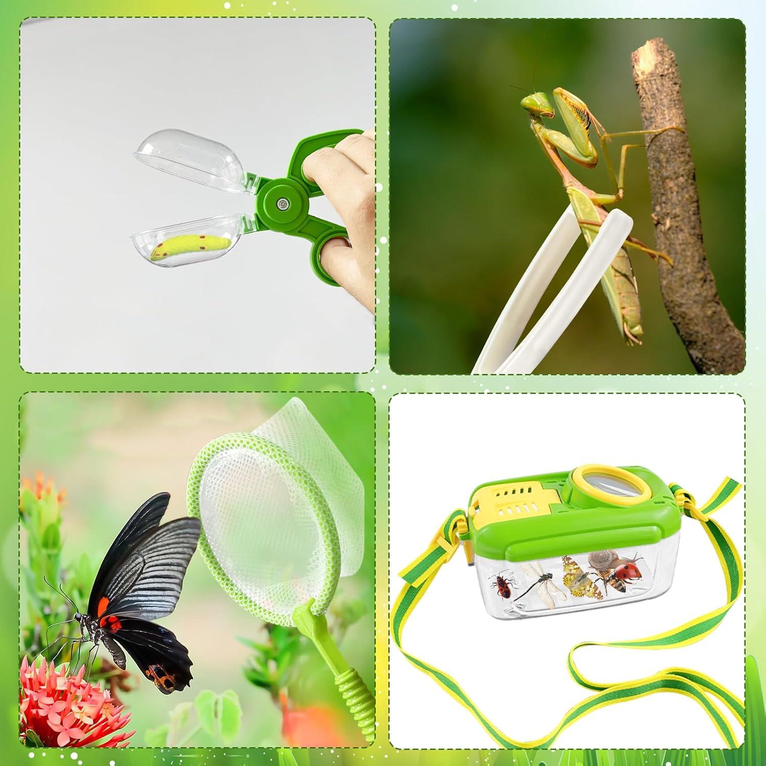 Kit de Captura de Insectos para Niños - Verde - 3 Sets