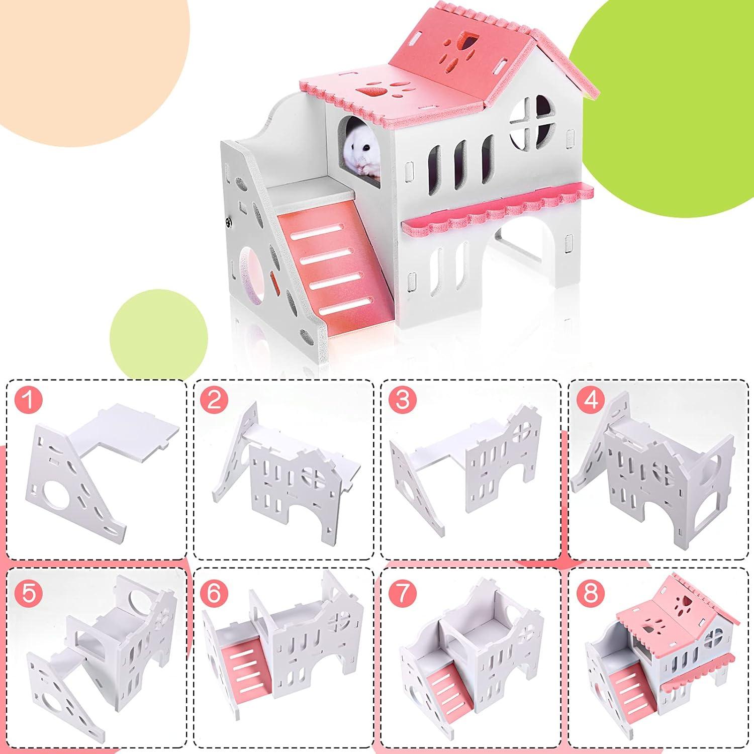 Juguetes para Hámster Skylety 5 Piezas Accesorios Madera