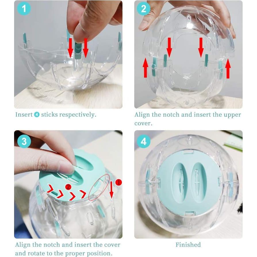 Bola de Ejercicio para Hámster Andiker 14cm Rosa Transpirable