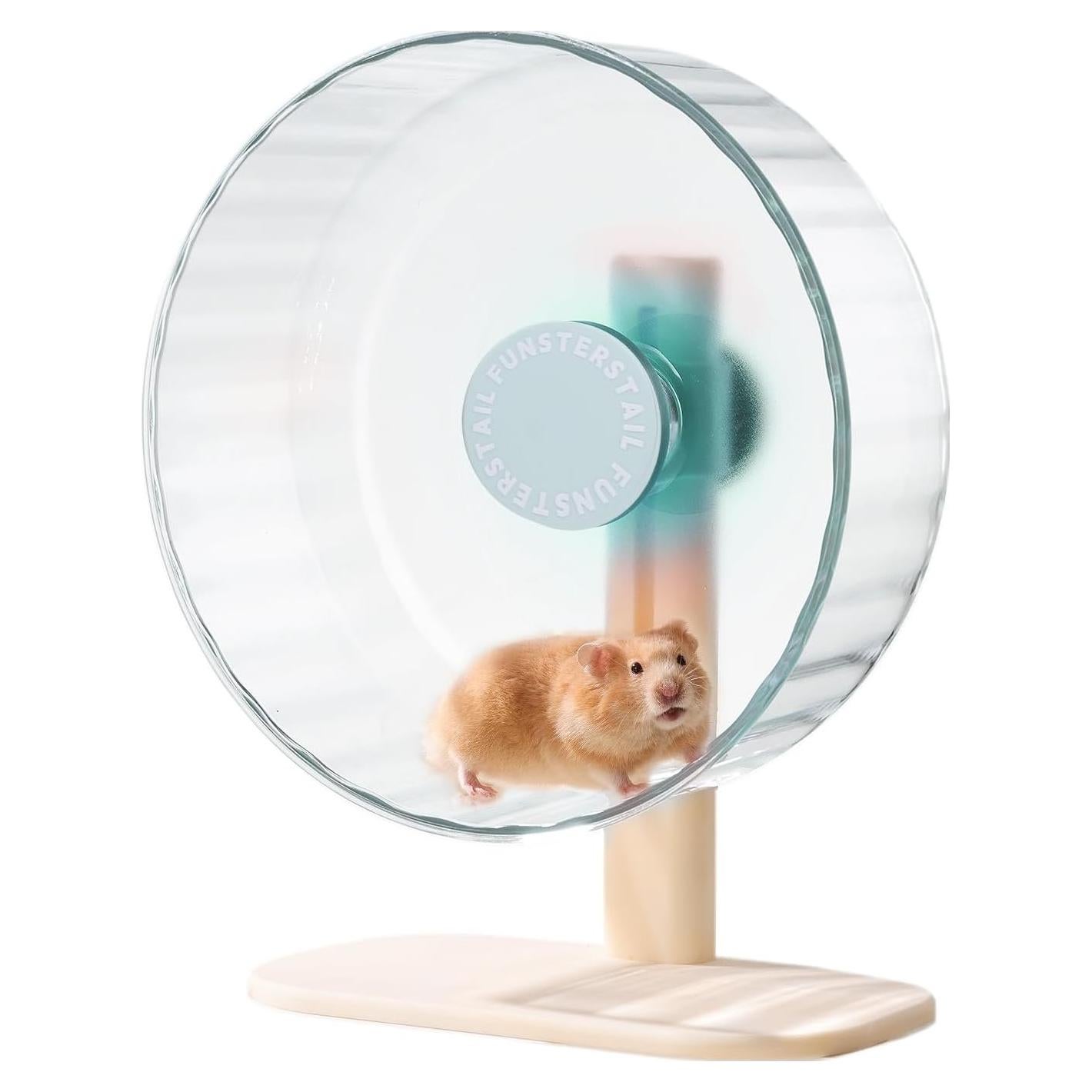 Rueda de Hámster Silenciosa FunstersTail 26.4 cm Azul Salado