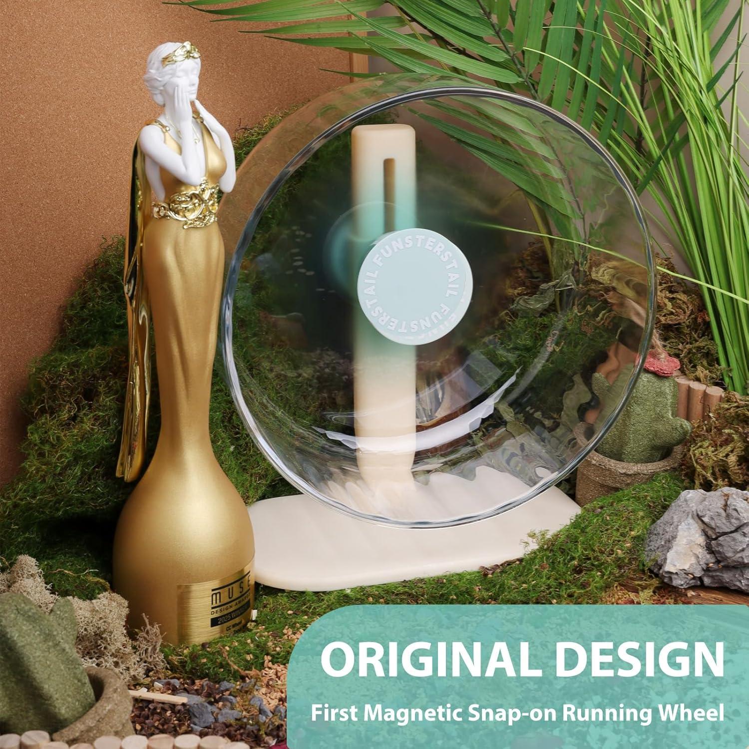 Rueda de Hámster Silenciosa FunstersTail 26.4 cm Azul Salado