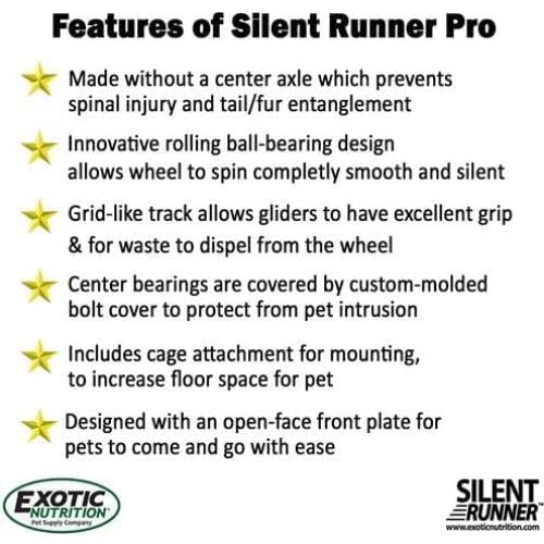 Rueda de Ejercicio Silent Runner Pro 30 cm - Exotic Nutrition