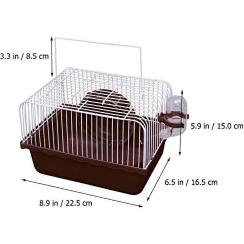 Jaula para Hámster Gutongyuan con Rueda y Accesorios 23x17x16cm