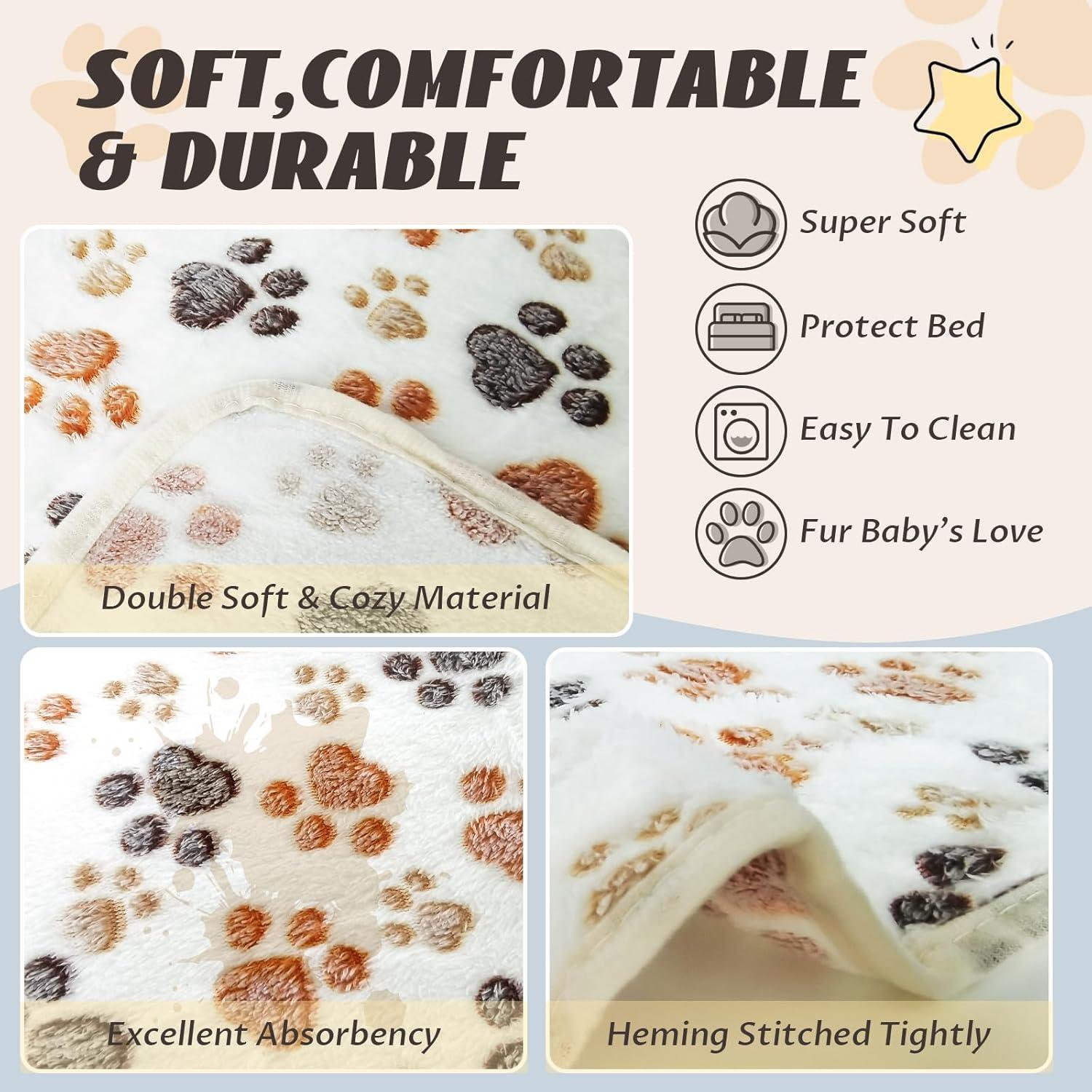 6 Mantitas Absorbentes Lavables Intulife 40x60 cm para Mascotas