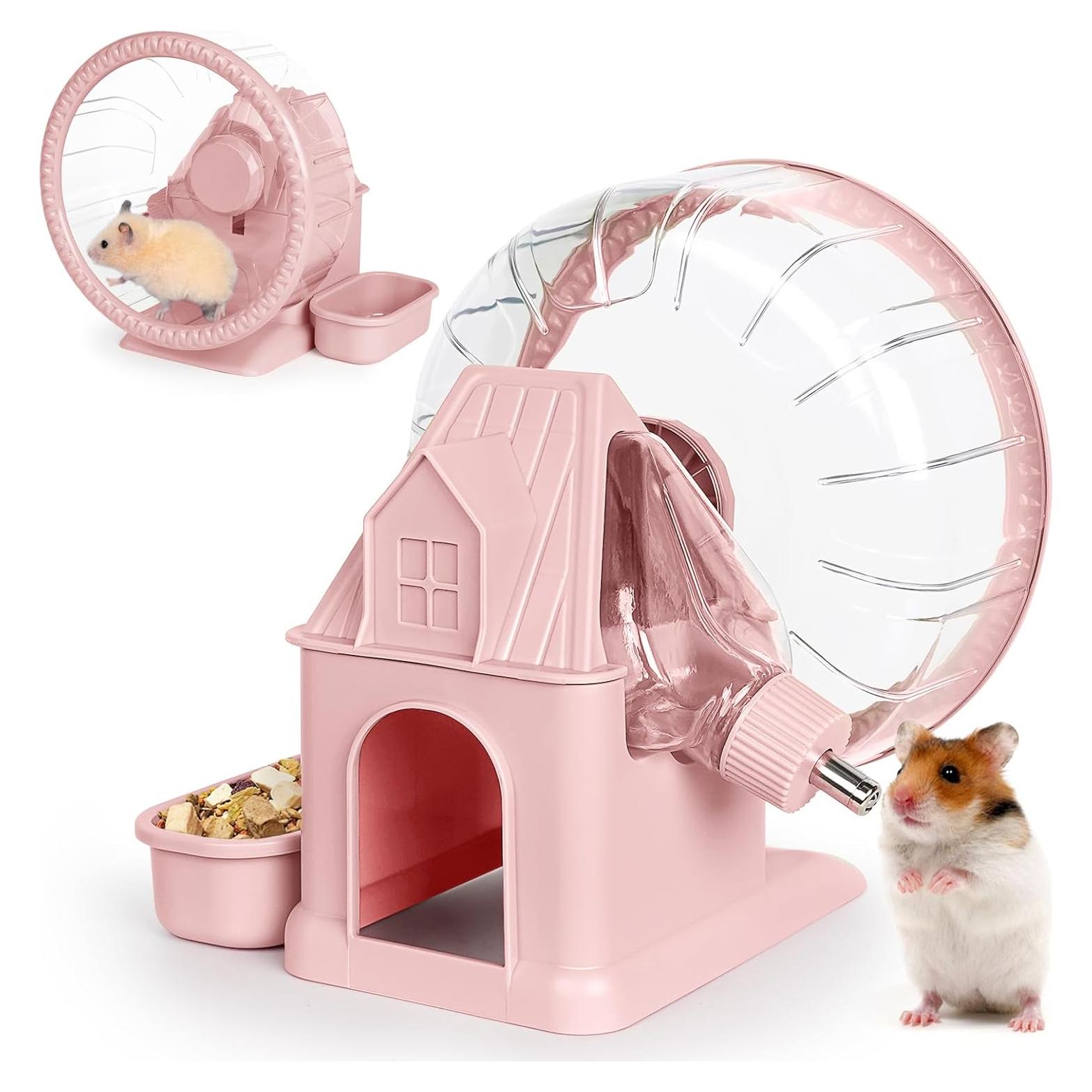 Casa Multifuncional para Hámster VANNON 4 en 1 Rosa