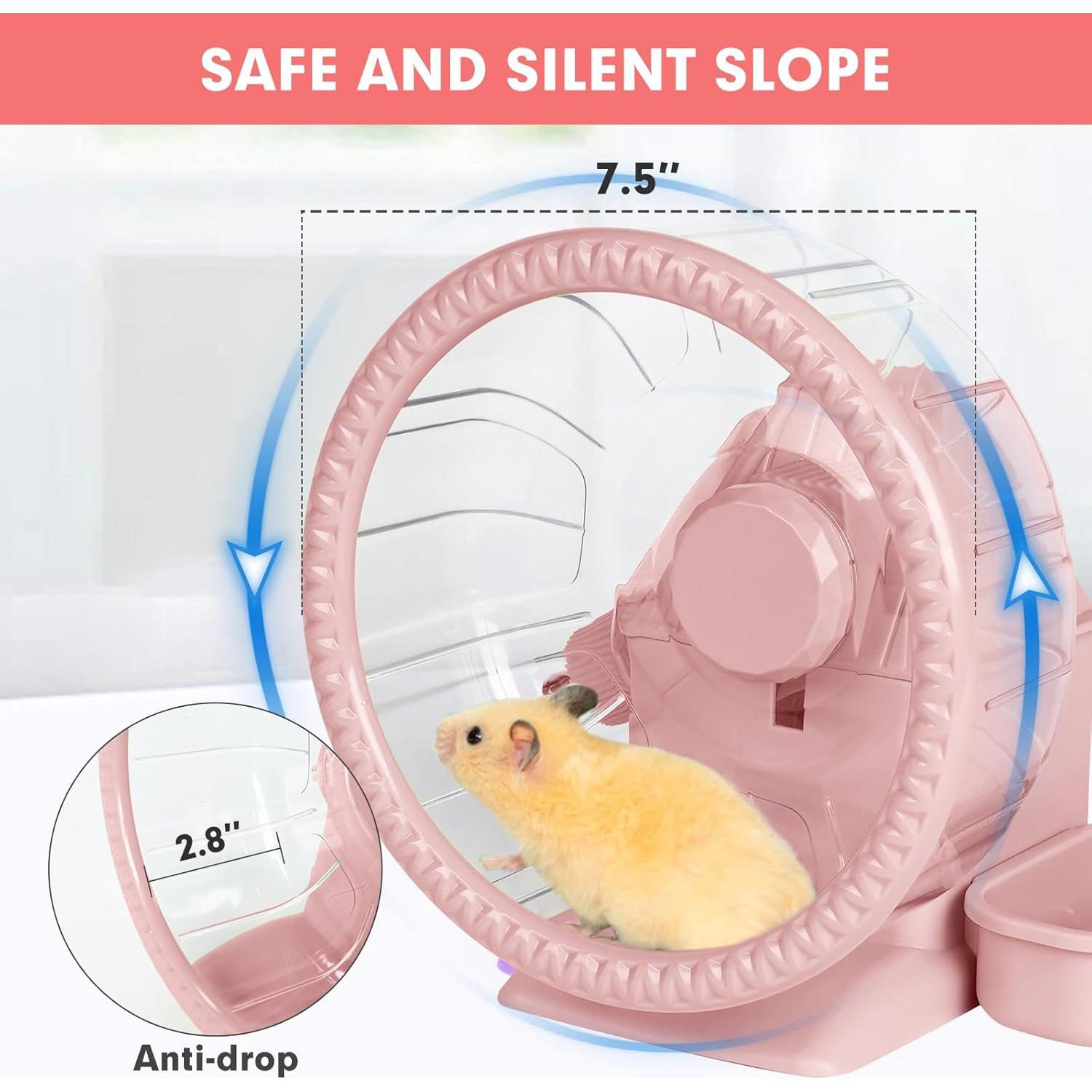 Casa Multifuncional para Hámster VANNON 4 en 1 Rosa