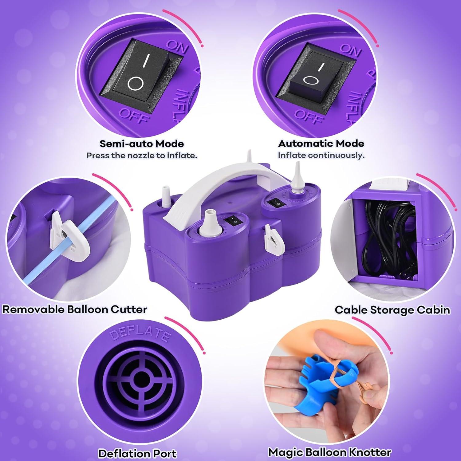 Bomba de aire eléctrica 3 en 1 Togvu para globos y flotadores