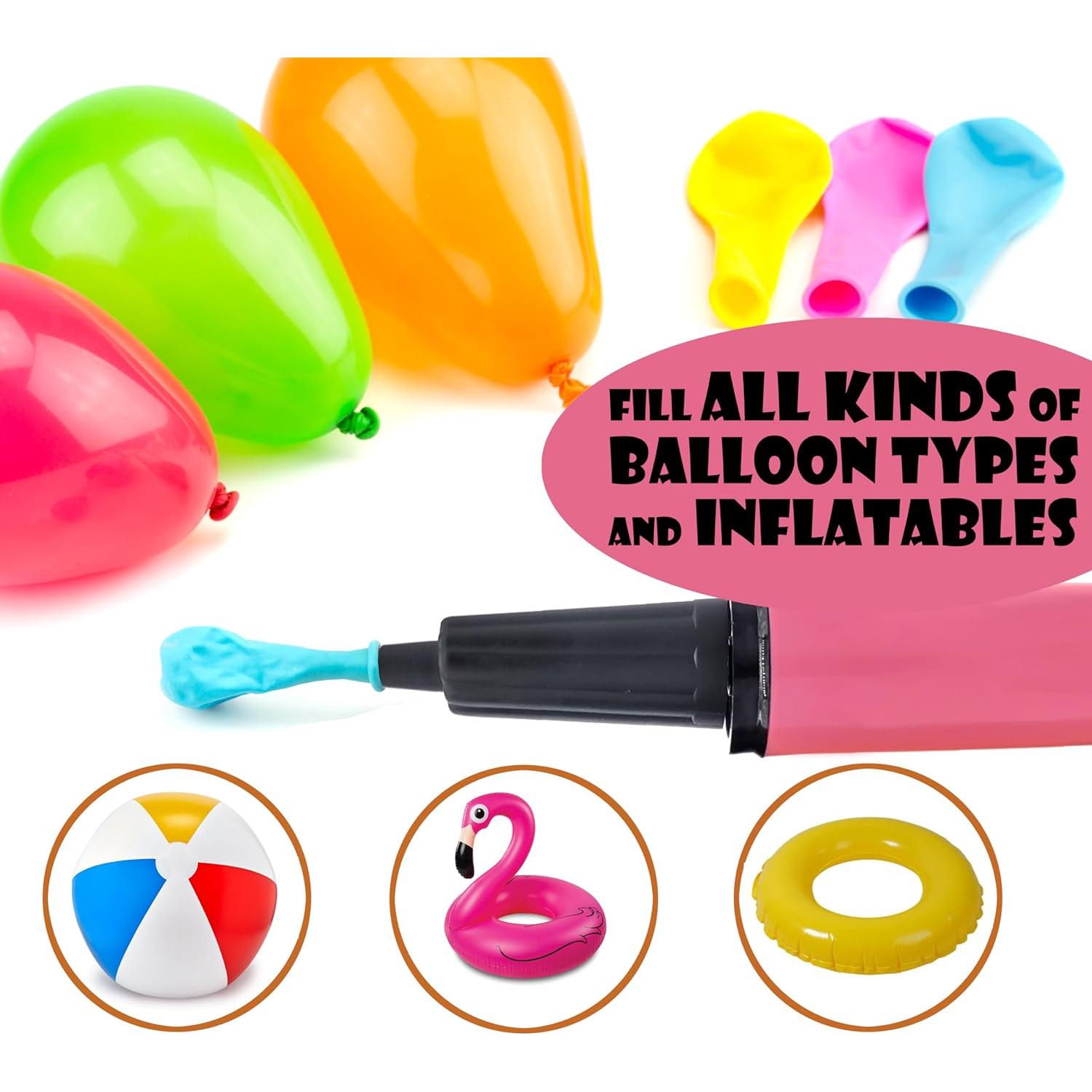 Bomba de Globo de Mano OODELZ - Inflador Manual Doble 10 Unidades