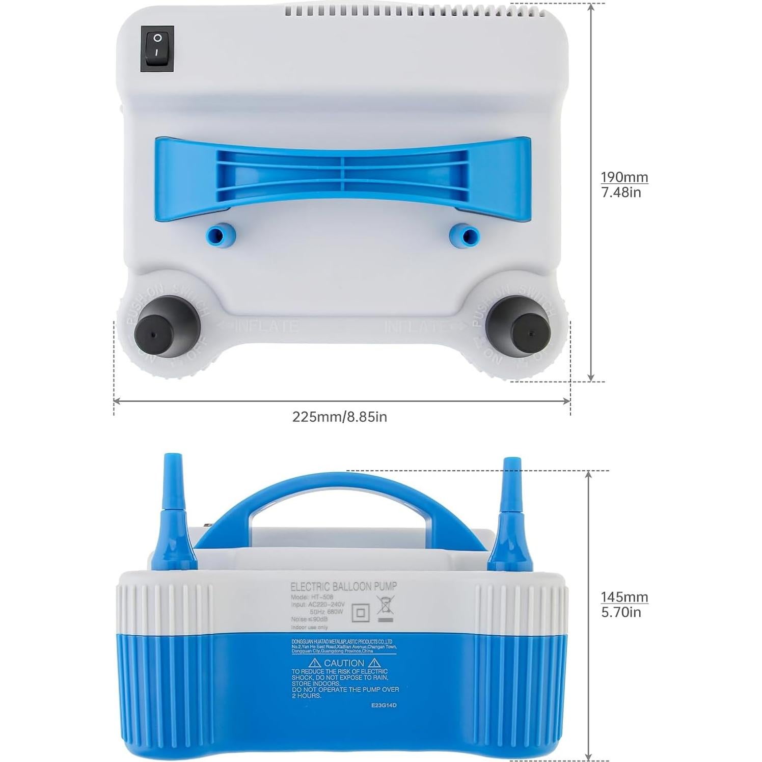 Bomba de Aire Eléctrica OriGlam HT-508 para Globos 700W
