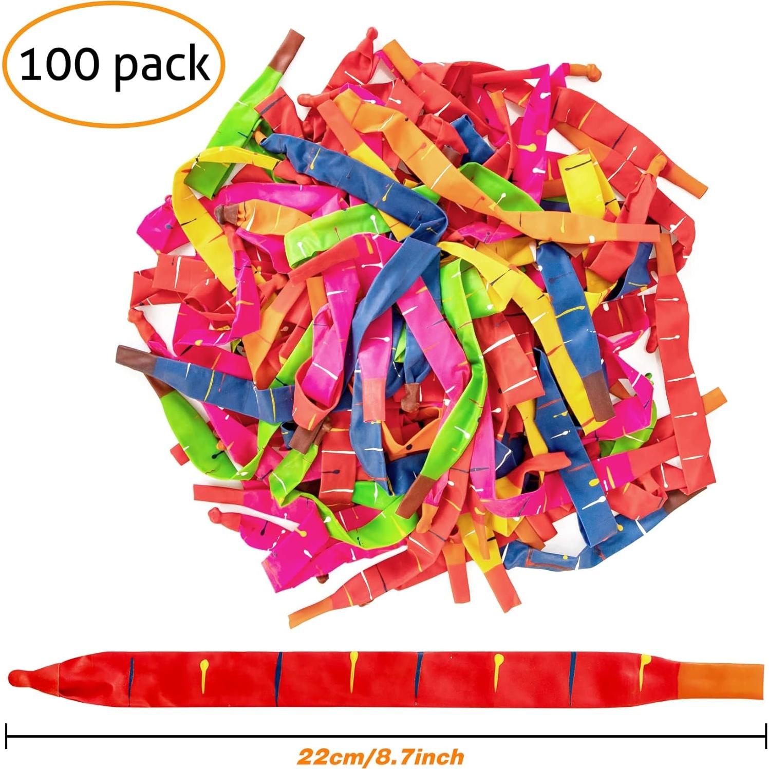 100 Globos Cohetes Coloridos con 2 Bombas de Aire YHmall