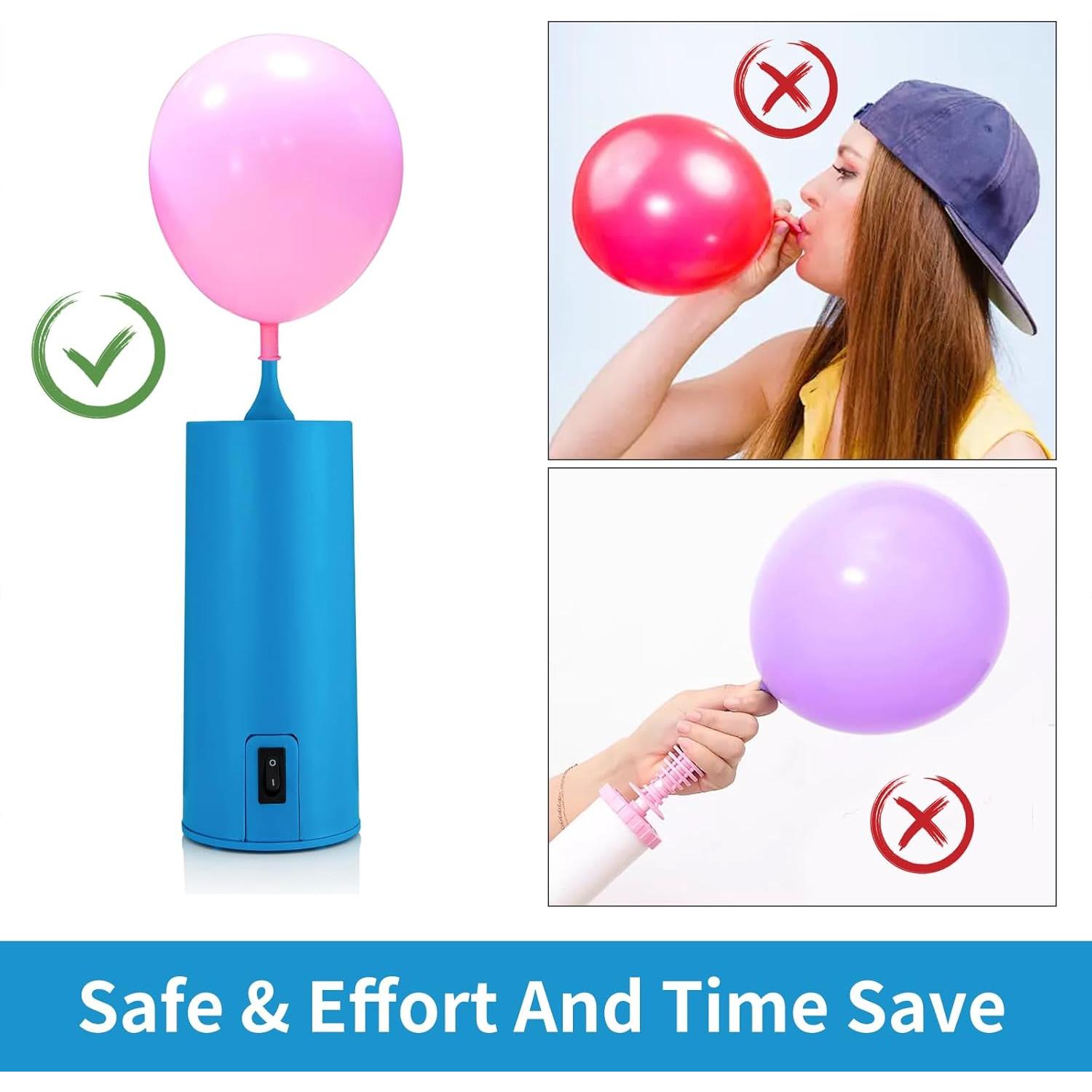 Bomba de Globo Eléctrica Xapypy 18LPM Azul Cielo Portátil