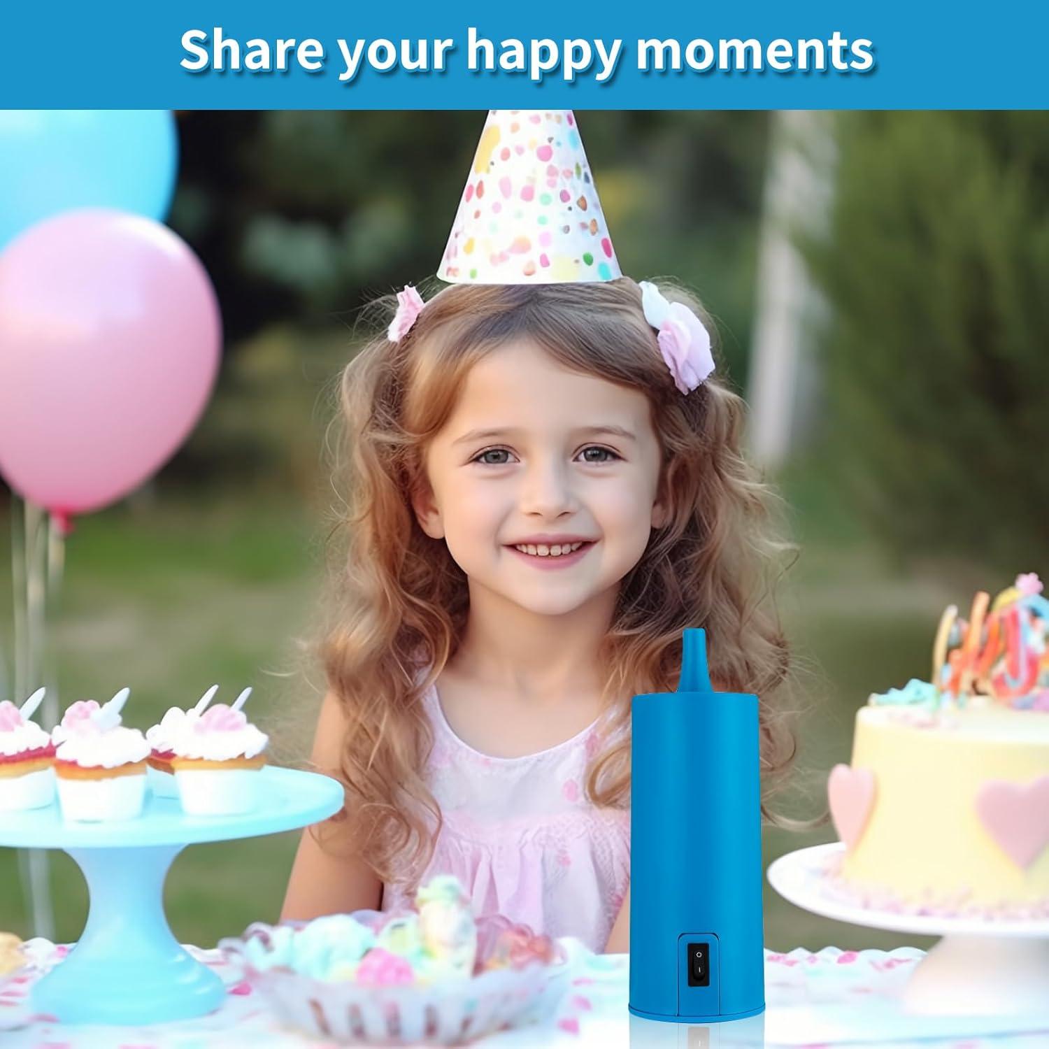 Bomba de Globo Eléctrica Xapypy 18LPM Azul Cielo Portátil