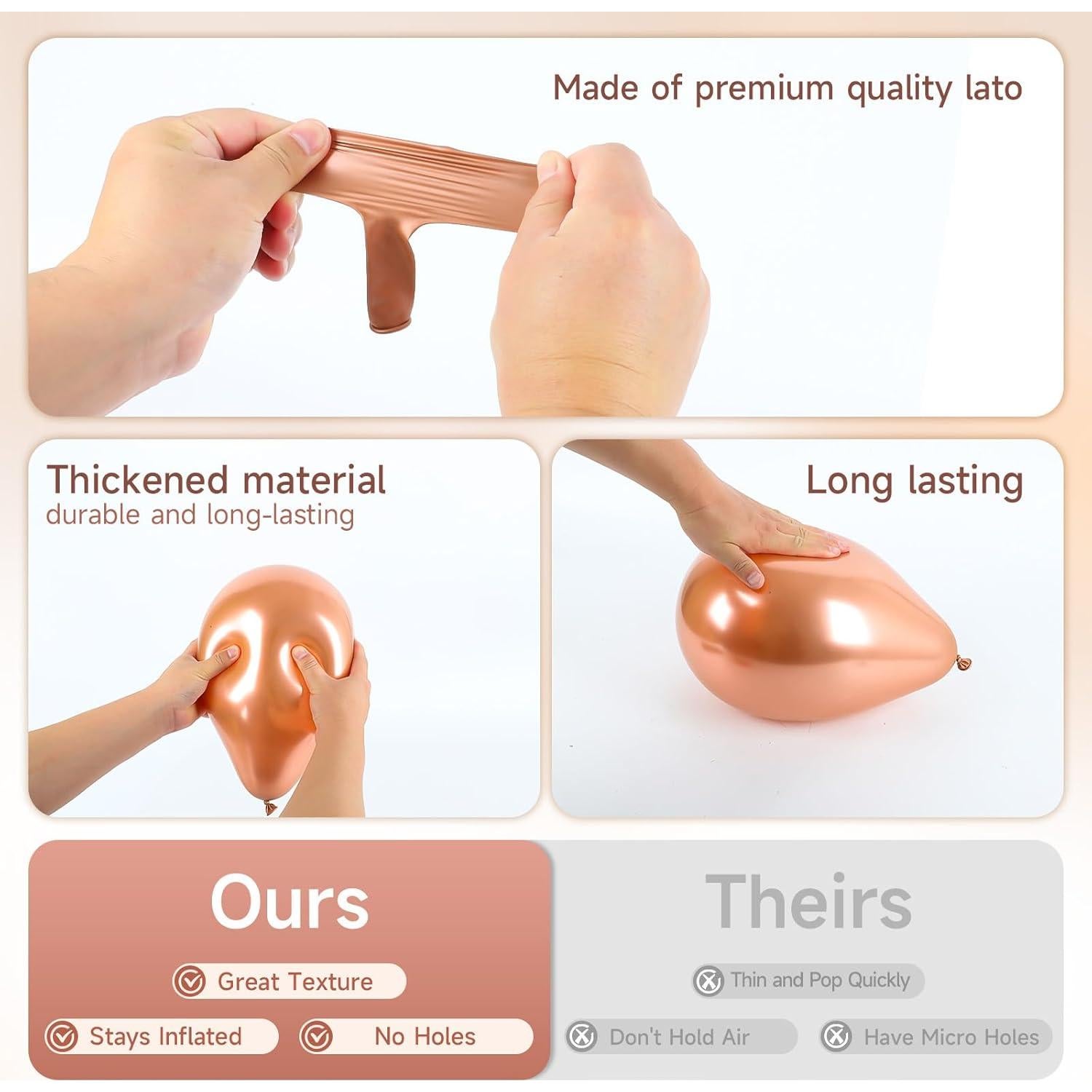 Kit de Guirnalda de Globos Rosa Dorado PTKISS 142 Piezas