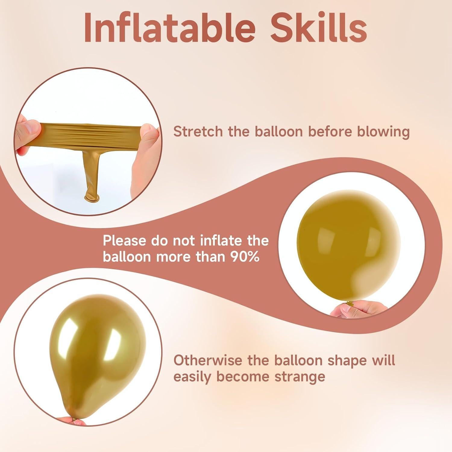 Kit de Guirnalda de Globos Rosa Dorado PTKISS 142 Piezas