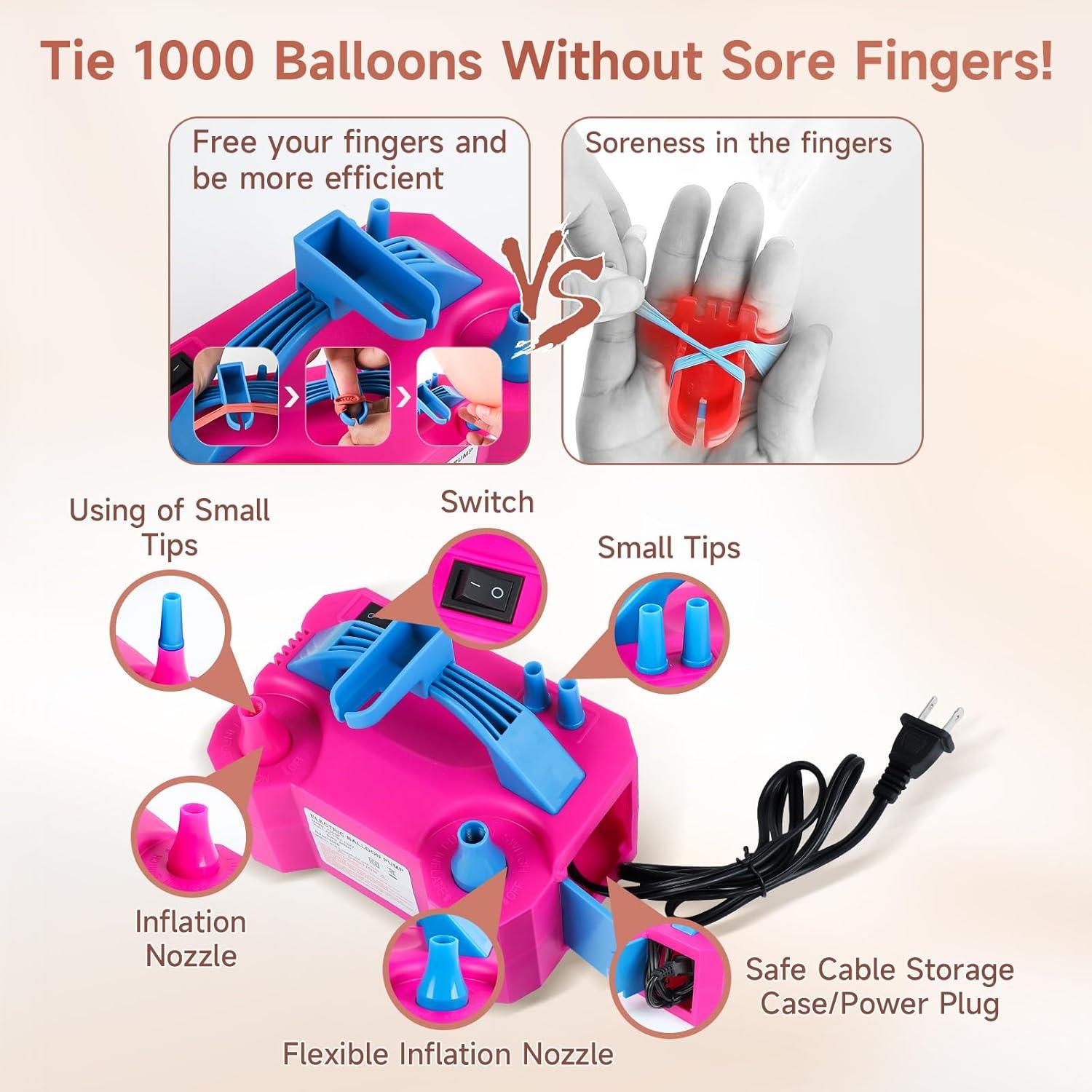 Kit de Guirnalda de Globos Rosa Dorado PTKISS 142 Piezas