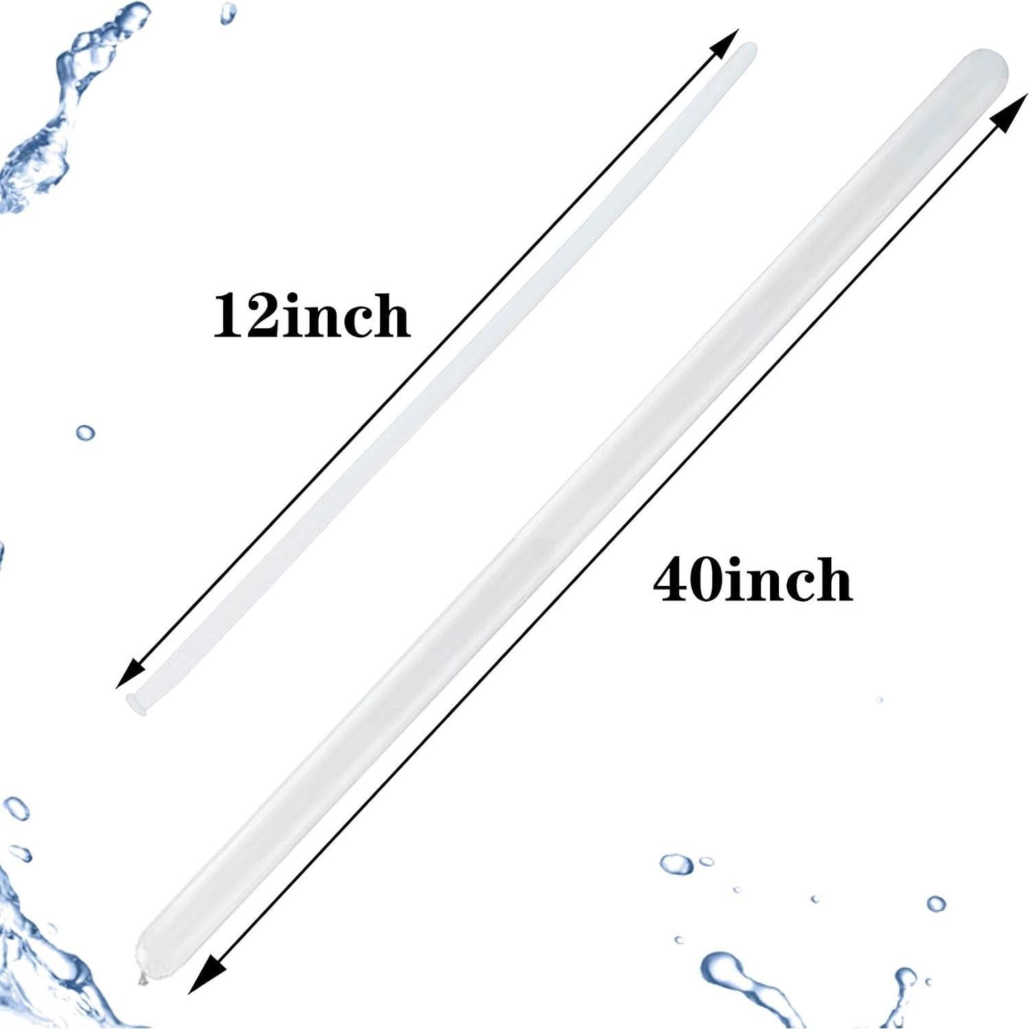 100 Globos Largos de Láttex Claro KUULBELA para Modelar