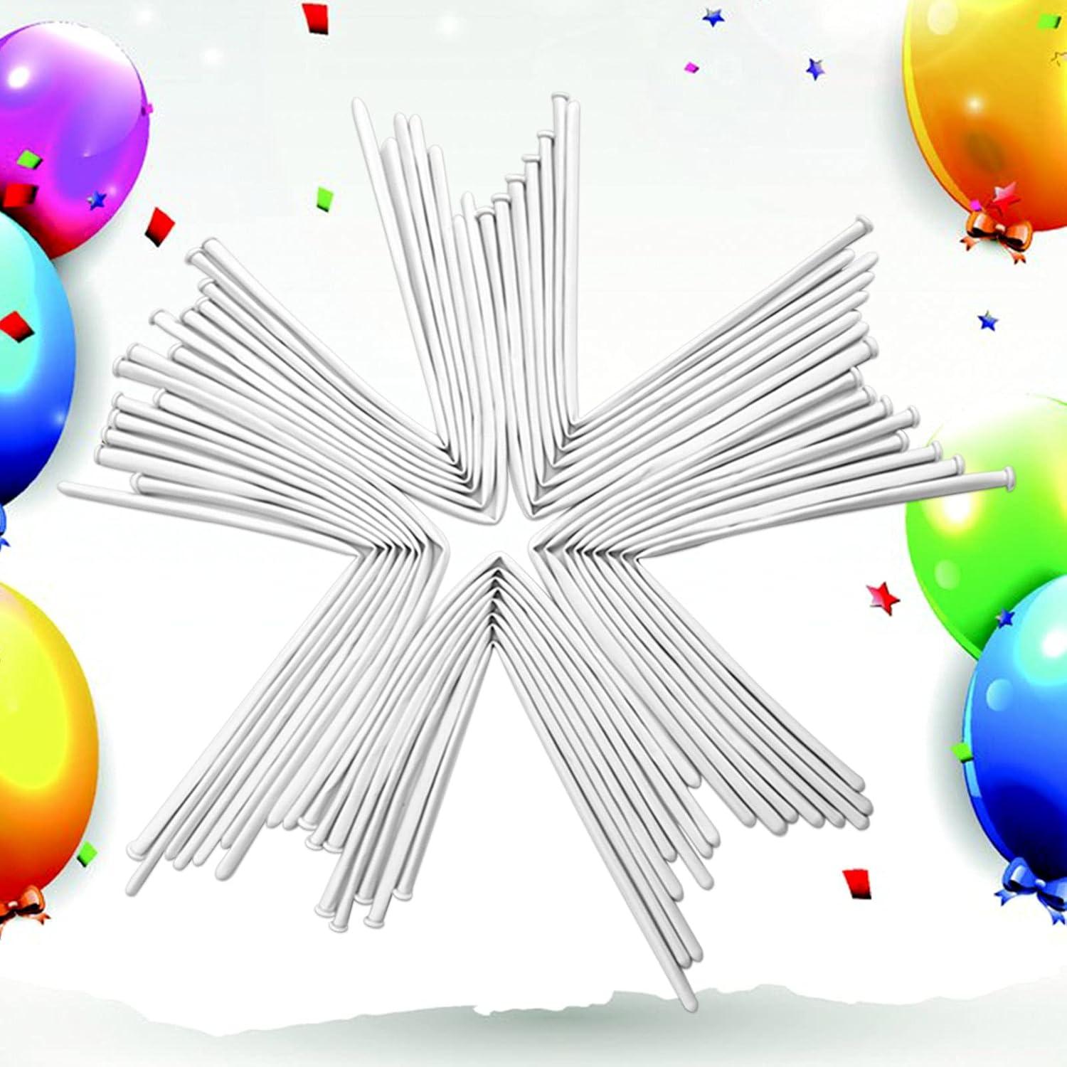 100 Globos Largos de Láttex Claro KUULBELA para Modelar