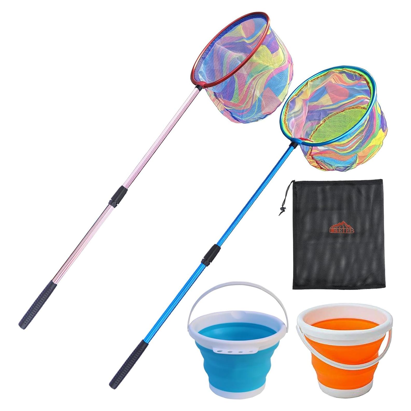 Red de Pesca para Niños LPEIEB con Cubo Plegable 2024