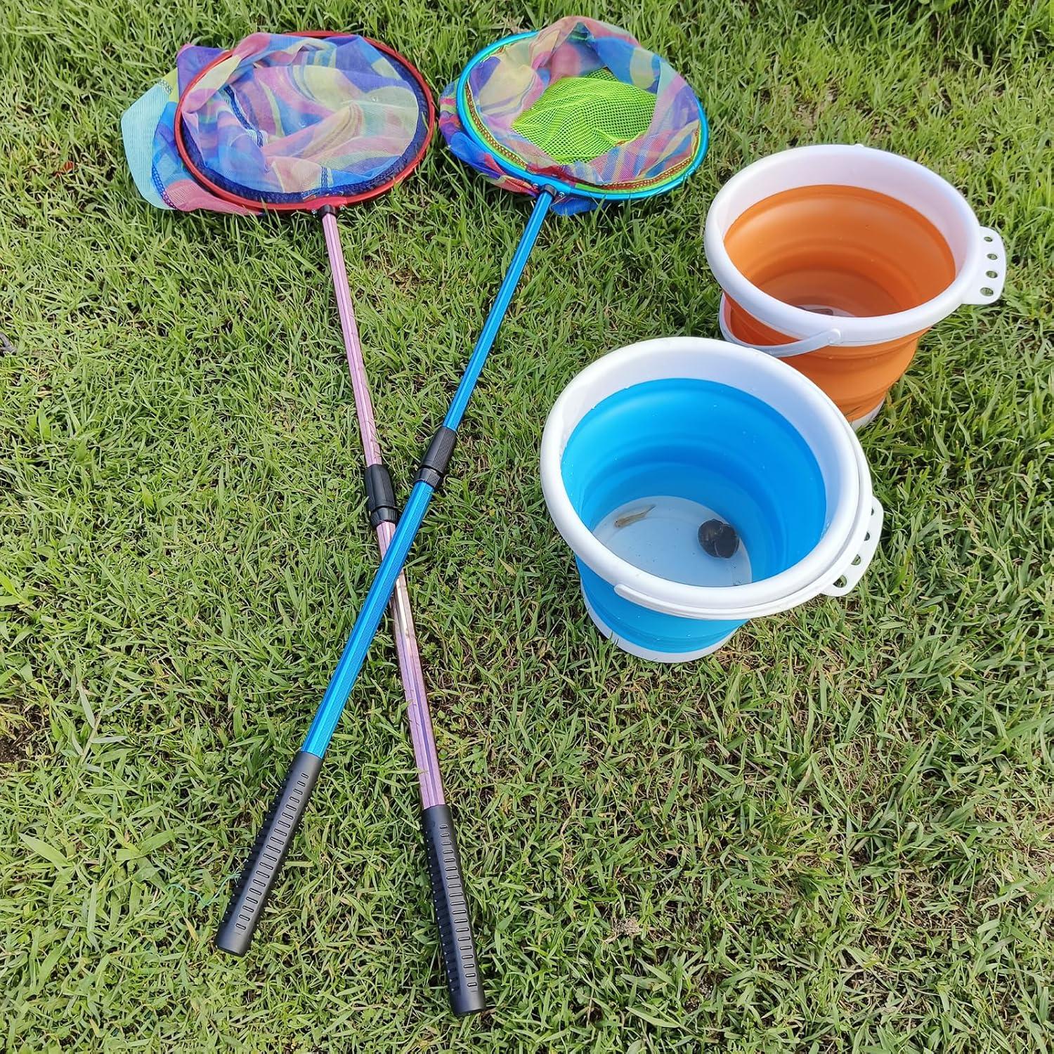 Red de Pesca para Niños LPEIEB con Cubo Plegable 2024