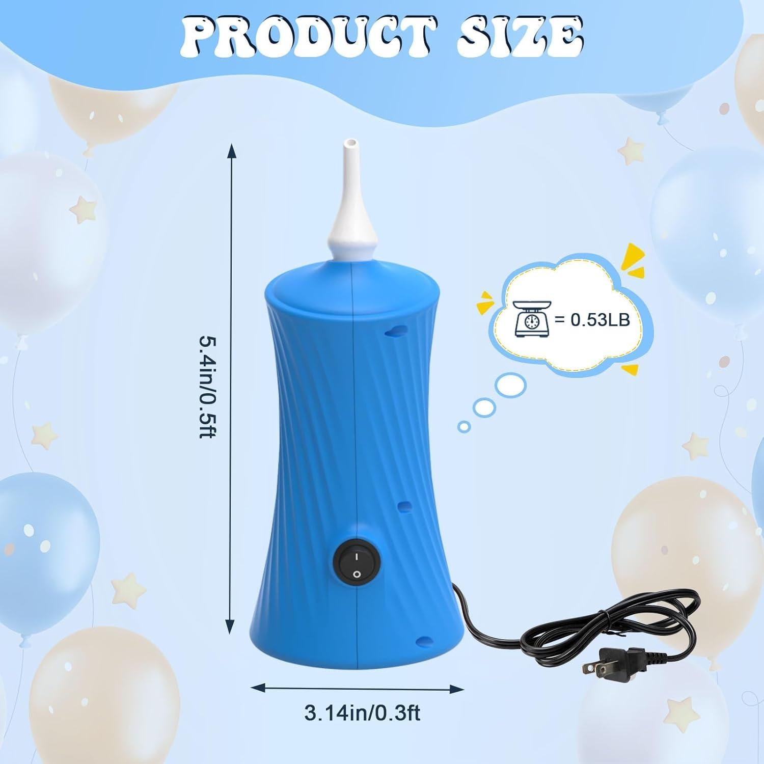 Bomba de Aire Eléctrica IDAODAN para Globos - 20W, 15 PSI