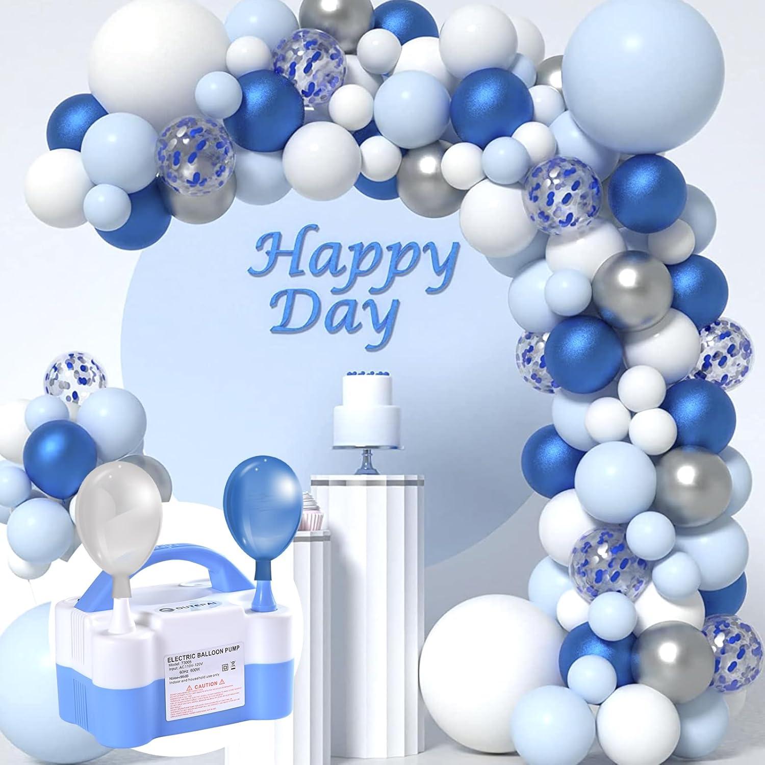 Bomba de aire eléctrica OUTEPAI 600W para globos - Azul bebé