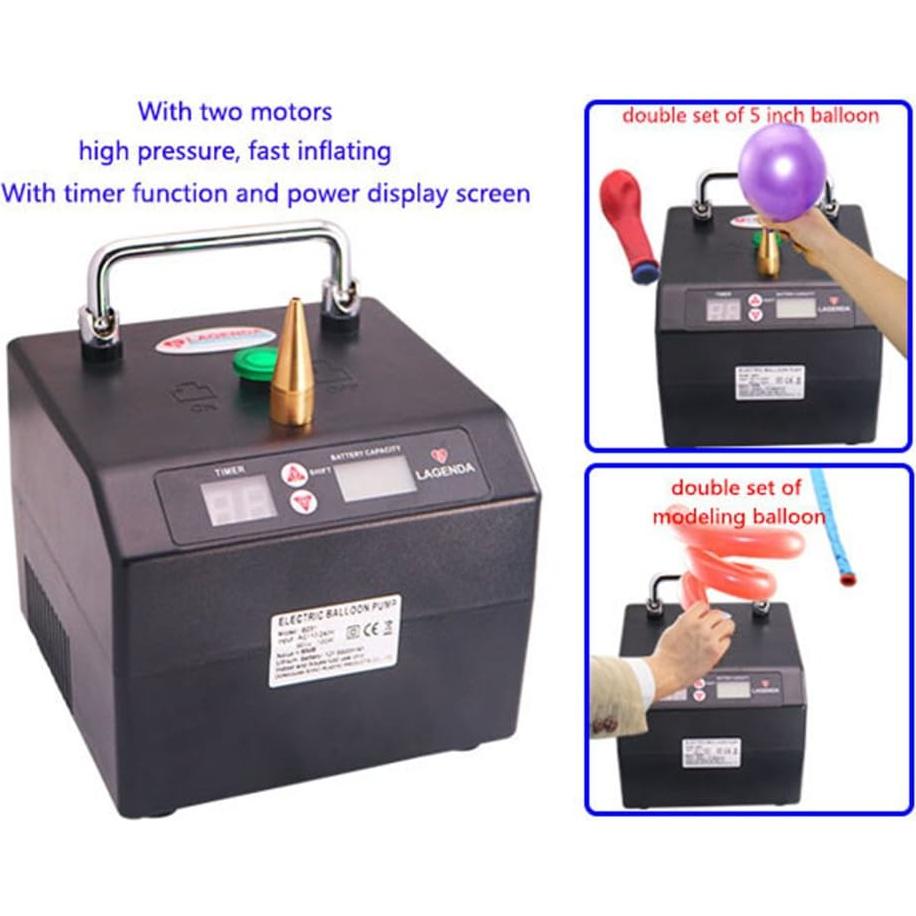 Bomba de globo eléctrica Lagenda B231, inflador automático 5"