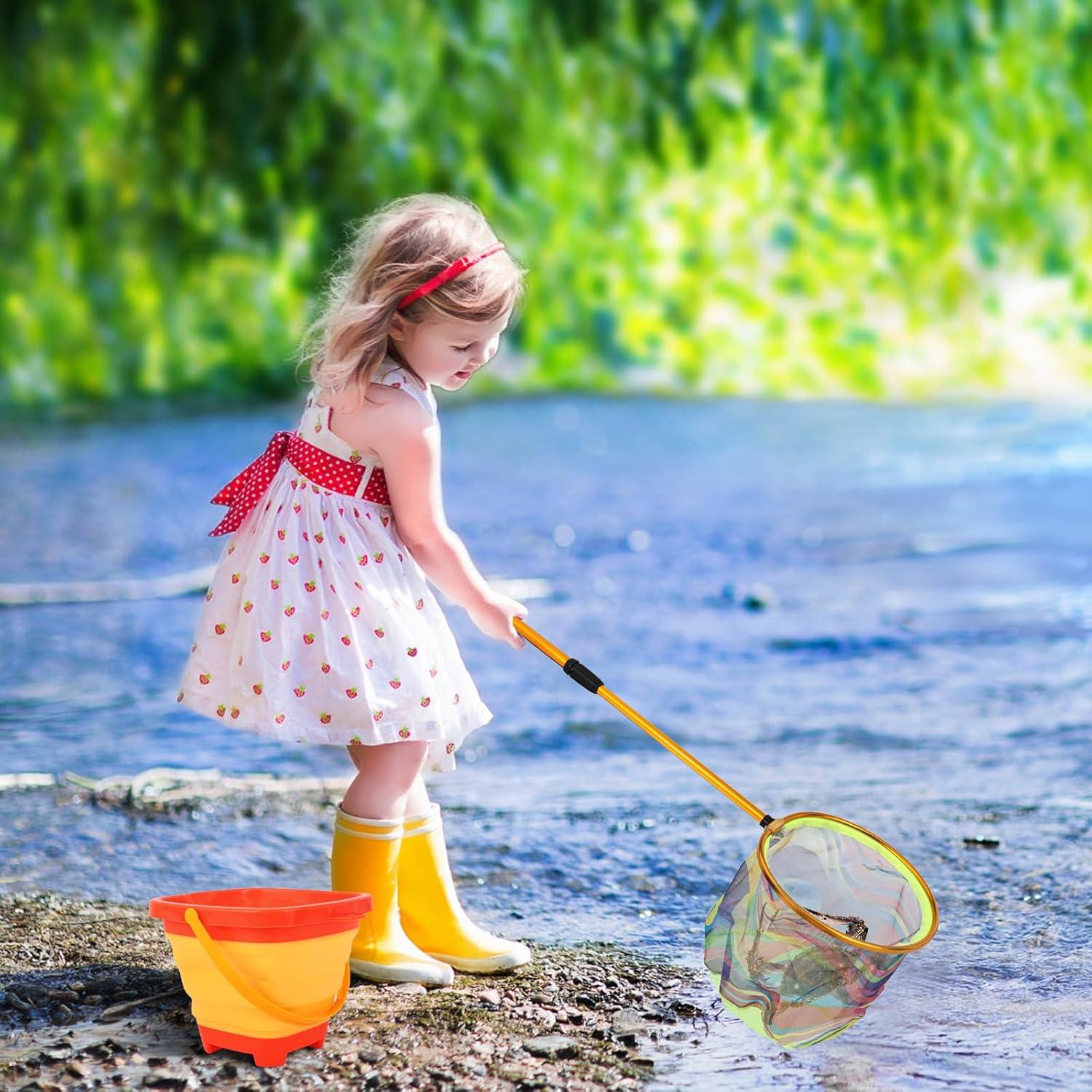 Red de Pesca Telescópica para Niños Lanboon - Paquete de 3