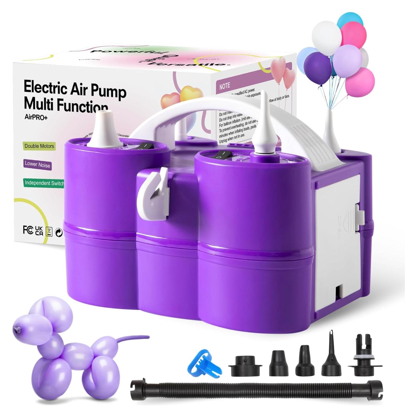 Bomba de Aire Eléctrica 3-en-1 GreatWhip Morado 600W