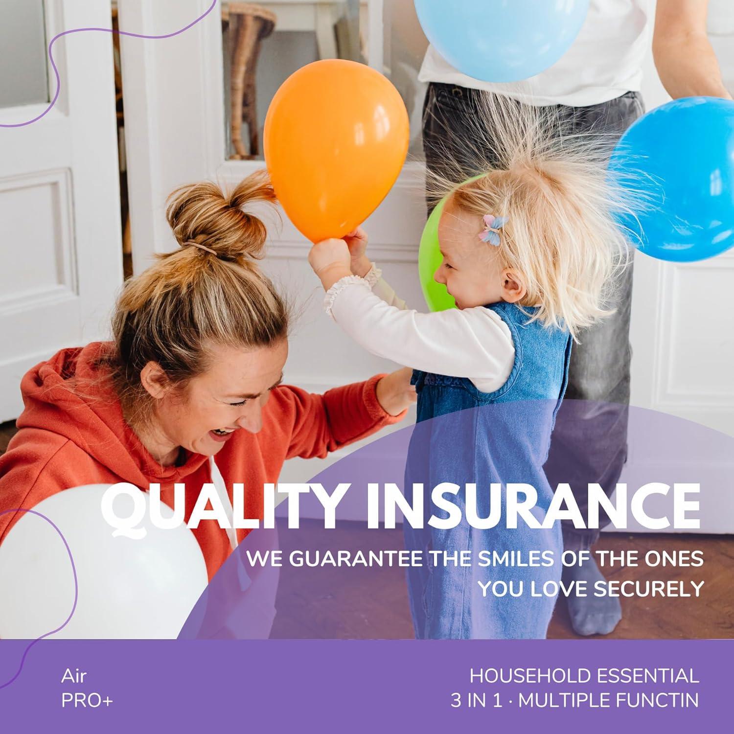 Bomba de Aire Eléctrica 3-en-1 GreatWhip Morado 600W