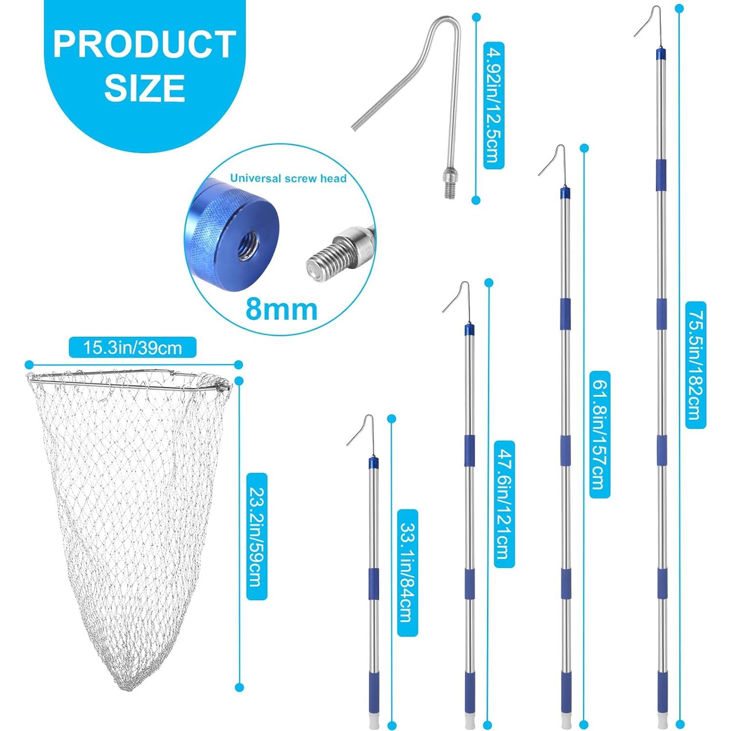 Red para atrapar pollos ISIVOVE, extensible 83.8 a 191.8 cm