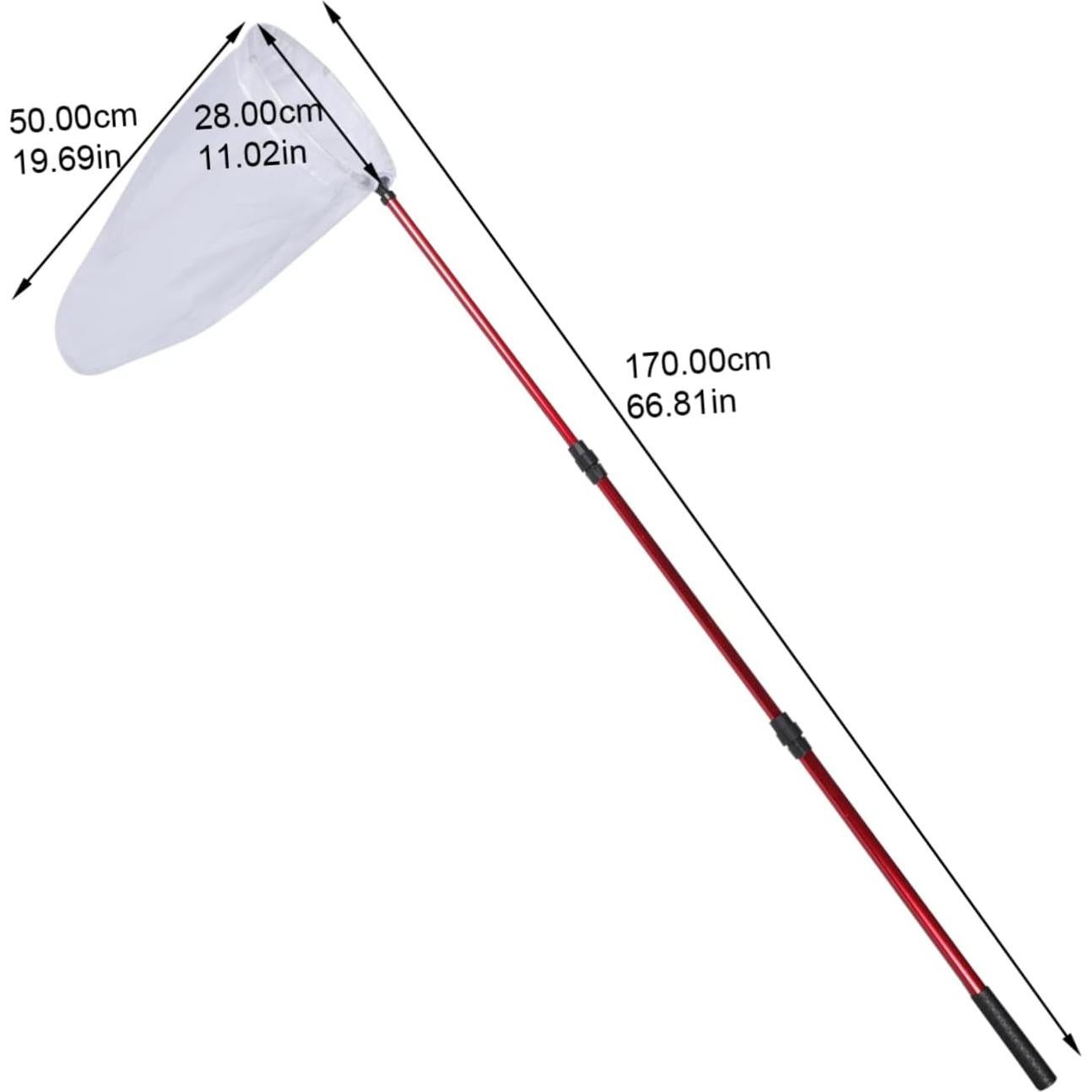 Red Telescópica para Mariposas CHICAMPERA 170cm Nylon Rojo
