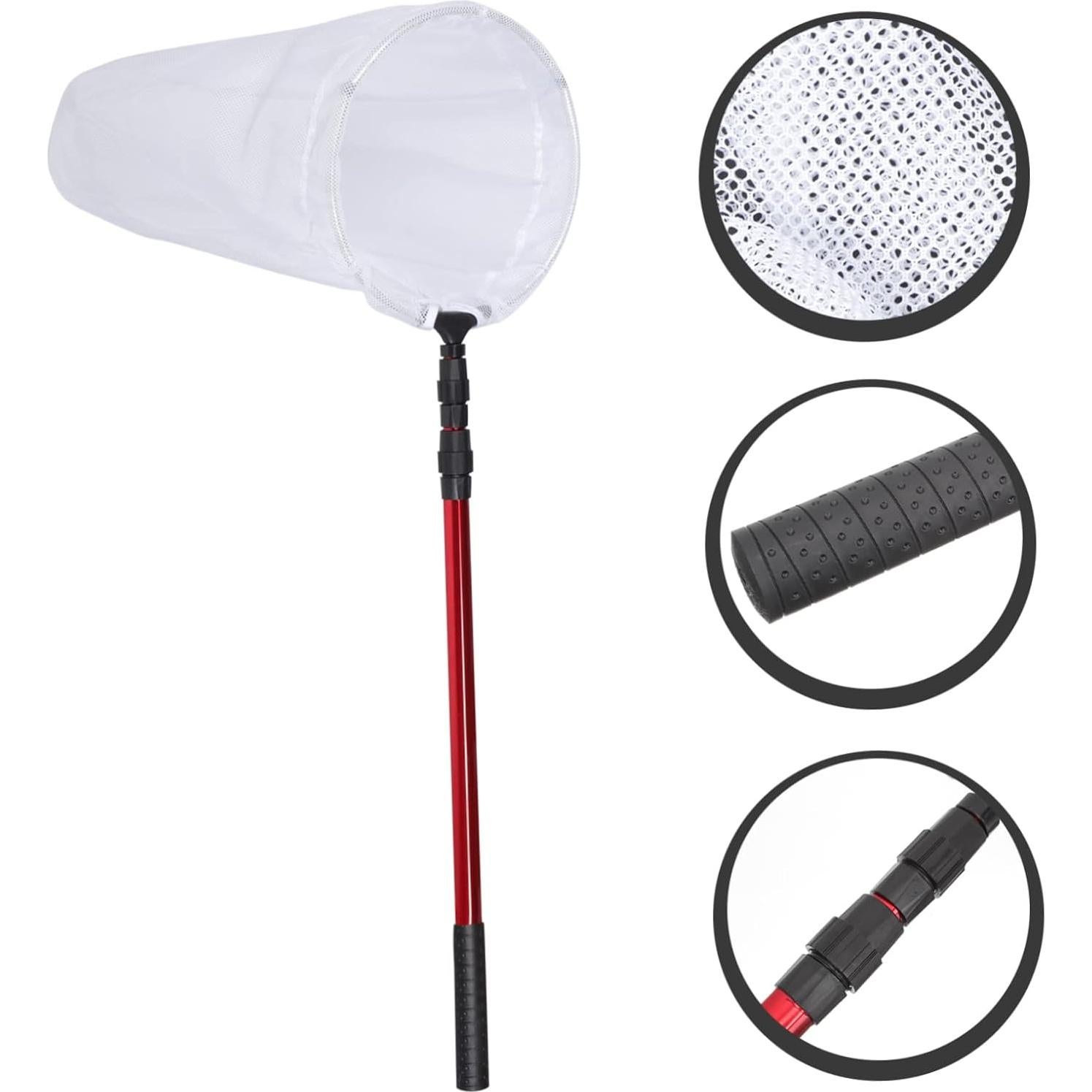 Red Telescópica para Mariposas CHICAMPERA 170cm Nylon Rojo