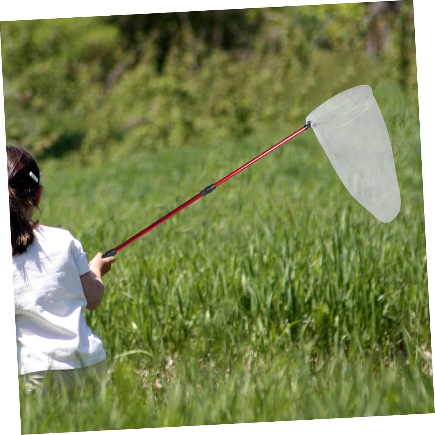 Red Telescópica para Mariposas CHICAMPERA 170cm Nylon Rojo