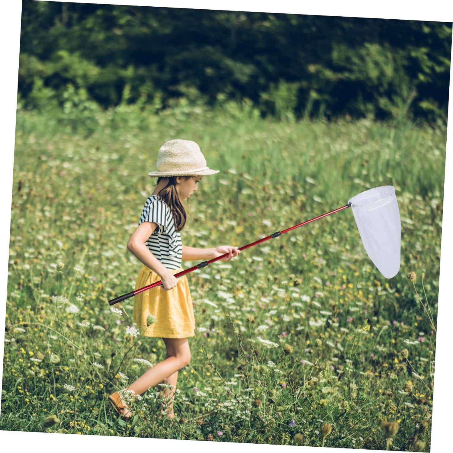 Red Telescópica para Mariposas CHICAMPERA 170cm Nylon Rojo